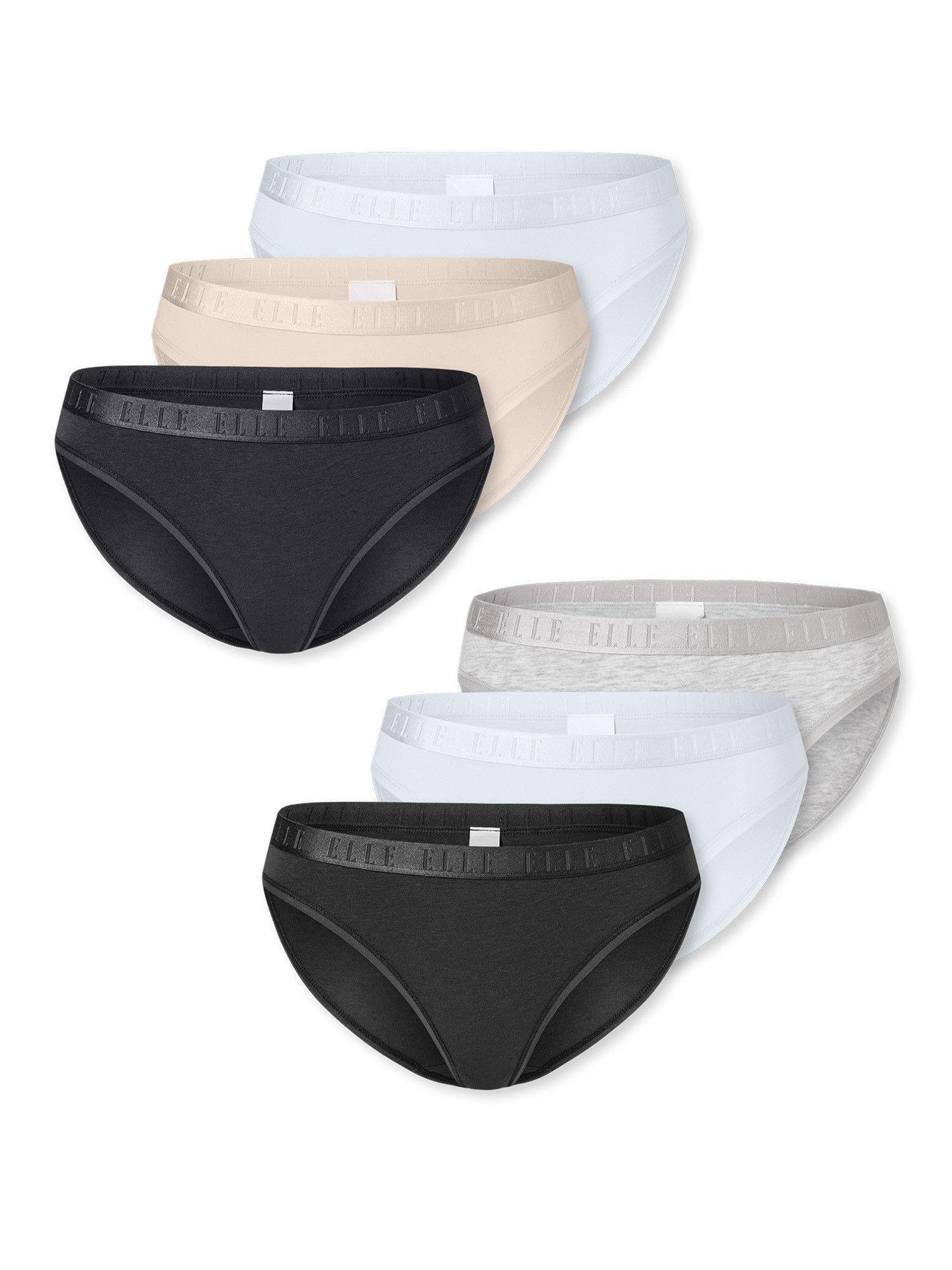 Elle Slip Bikini Brief - ELLE SUPER SOFT (6-St) unterhose unterwäsche basic
