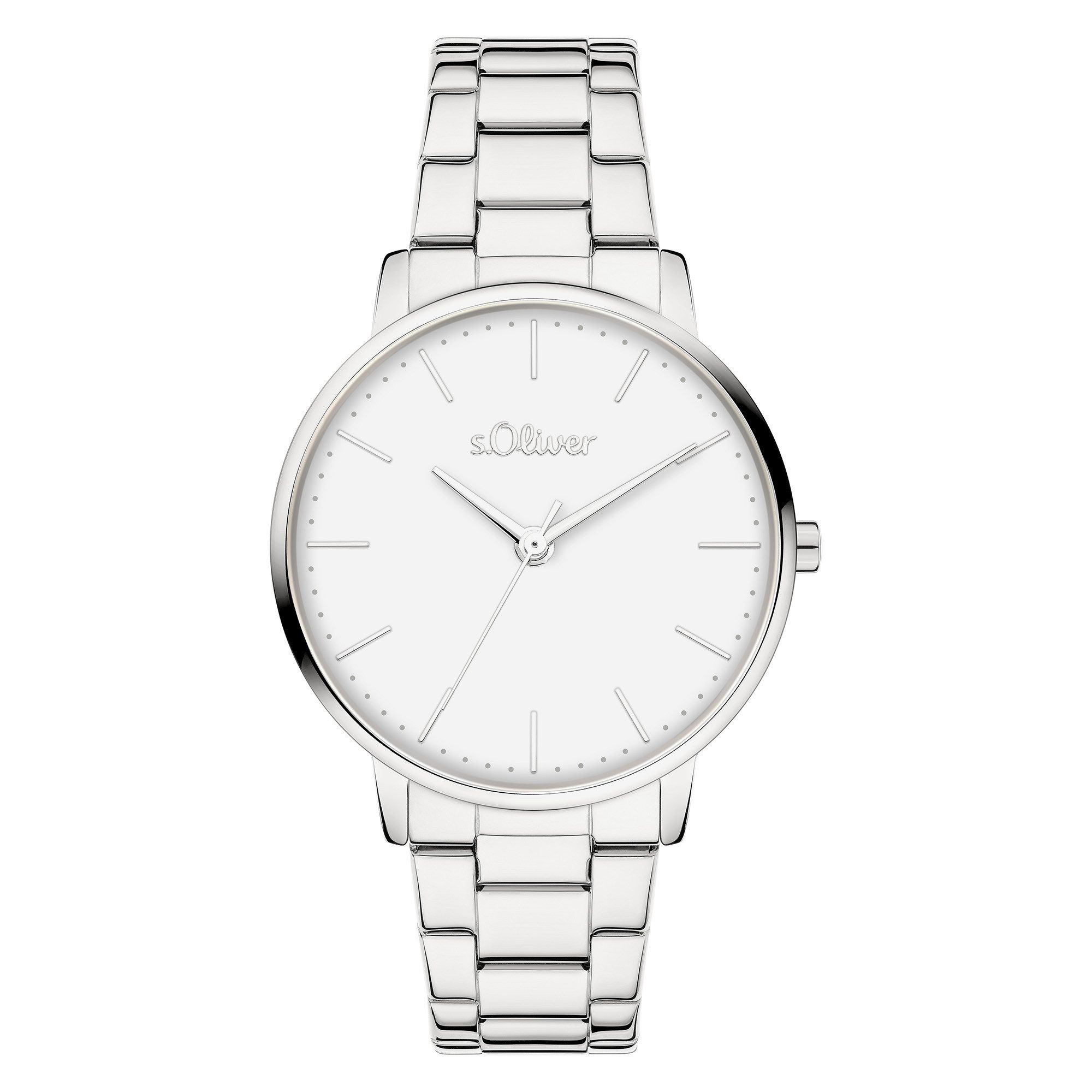 s.Oliver Quarzuhr Modern und zeitlos Edelstahl