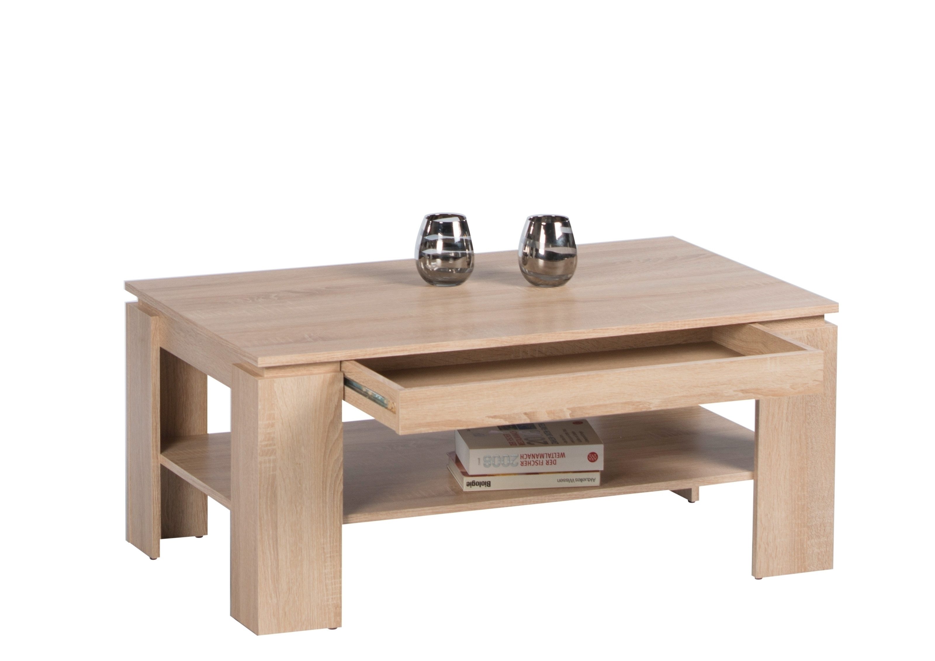 PREISBRECHER Couchtisch Harrison, Schublade, Sonoma Eiche günstig online kaufen