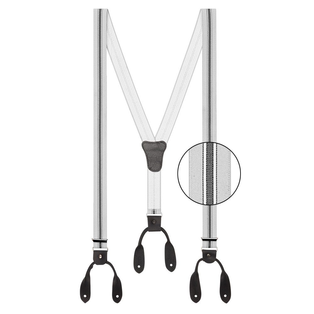 Stars & Stripes Підтяжки Western Old Style Підтяжки zum Knöpfen, mit Lederpatten