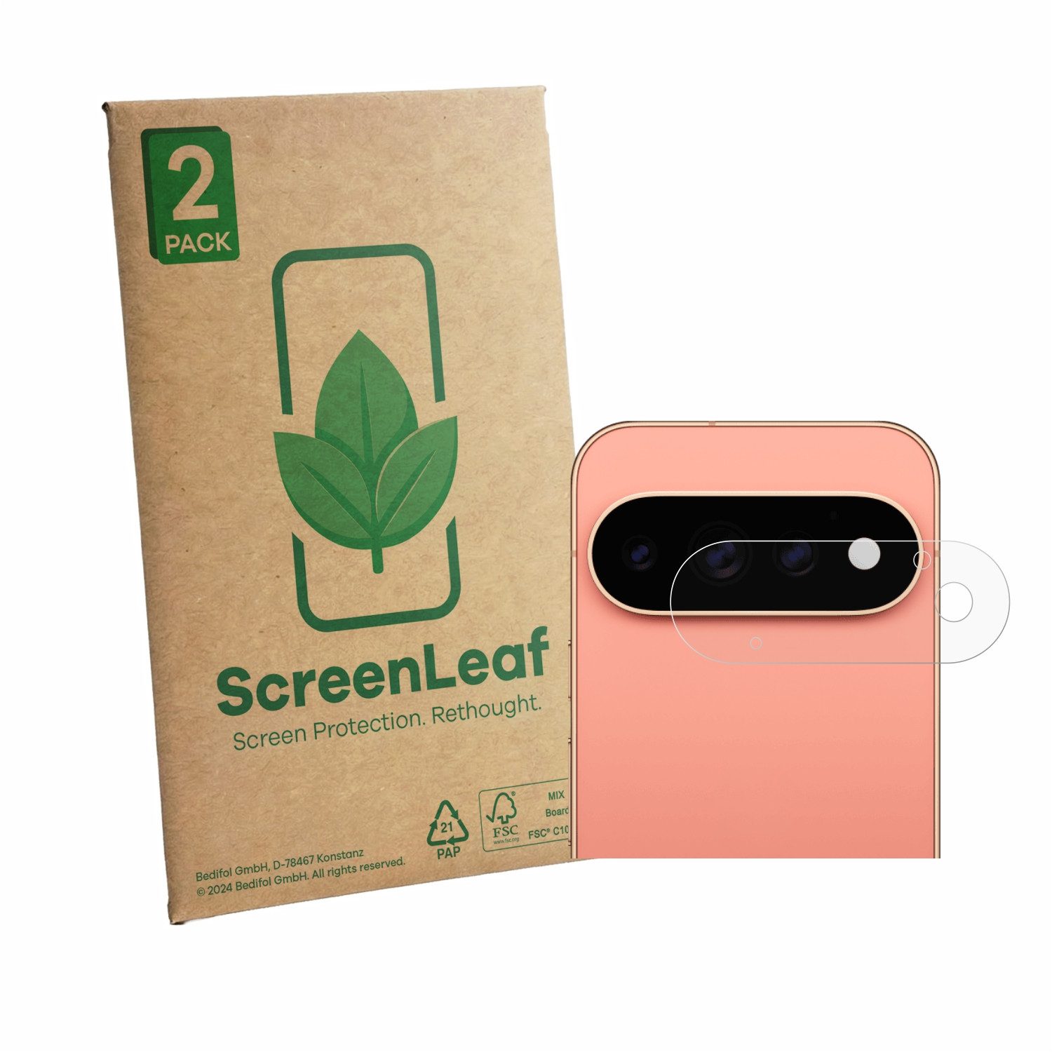 ScreenLeaf Displayschutzfolie Schutzfolie für Google Pixel 11 Pro (NUR Kameraschutz), 2 Stück, Displayschutz Schutz Folie Klar Transparent