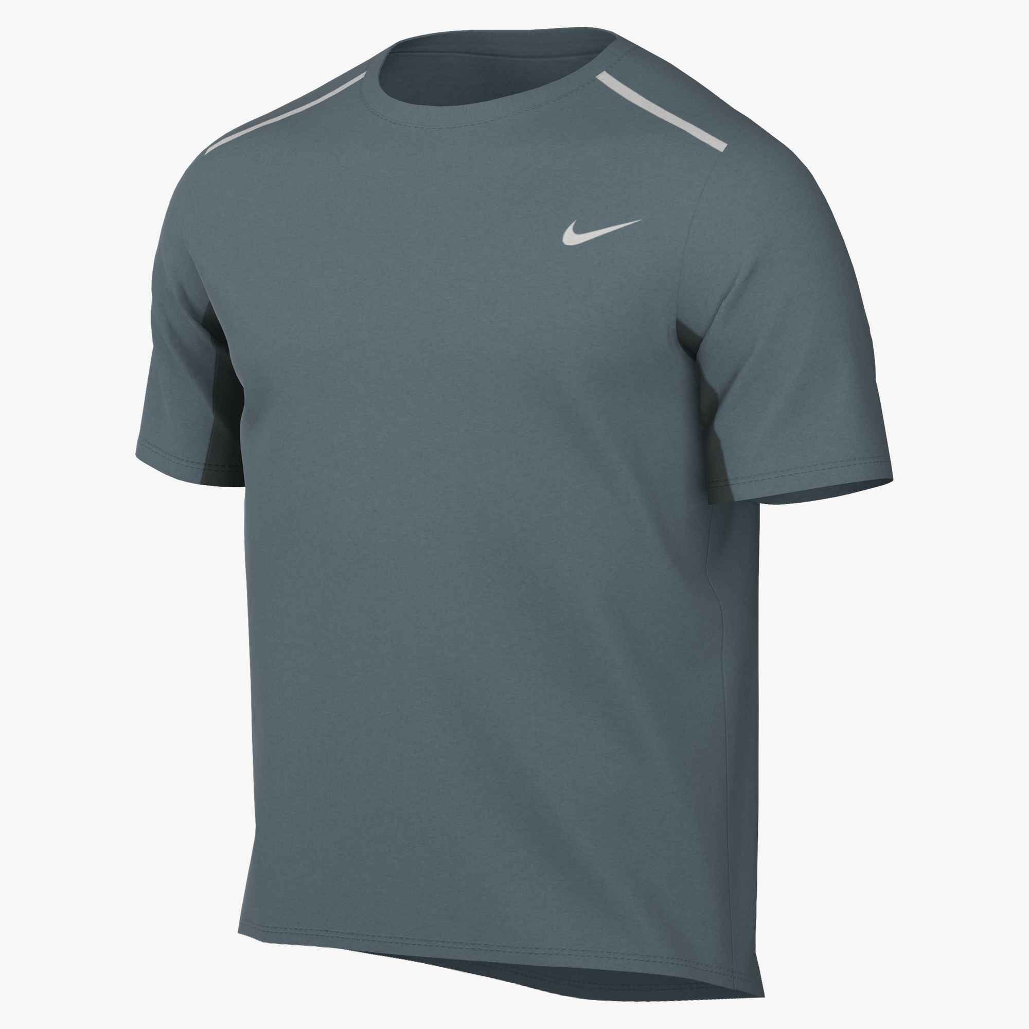 Nike Laufshirt M NK DF UV MILER SS mit reflektierenden Details, schnell trocknend, atmungsaktiv