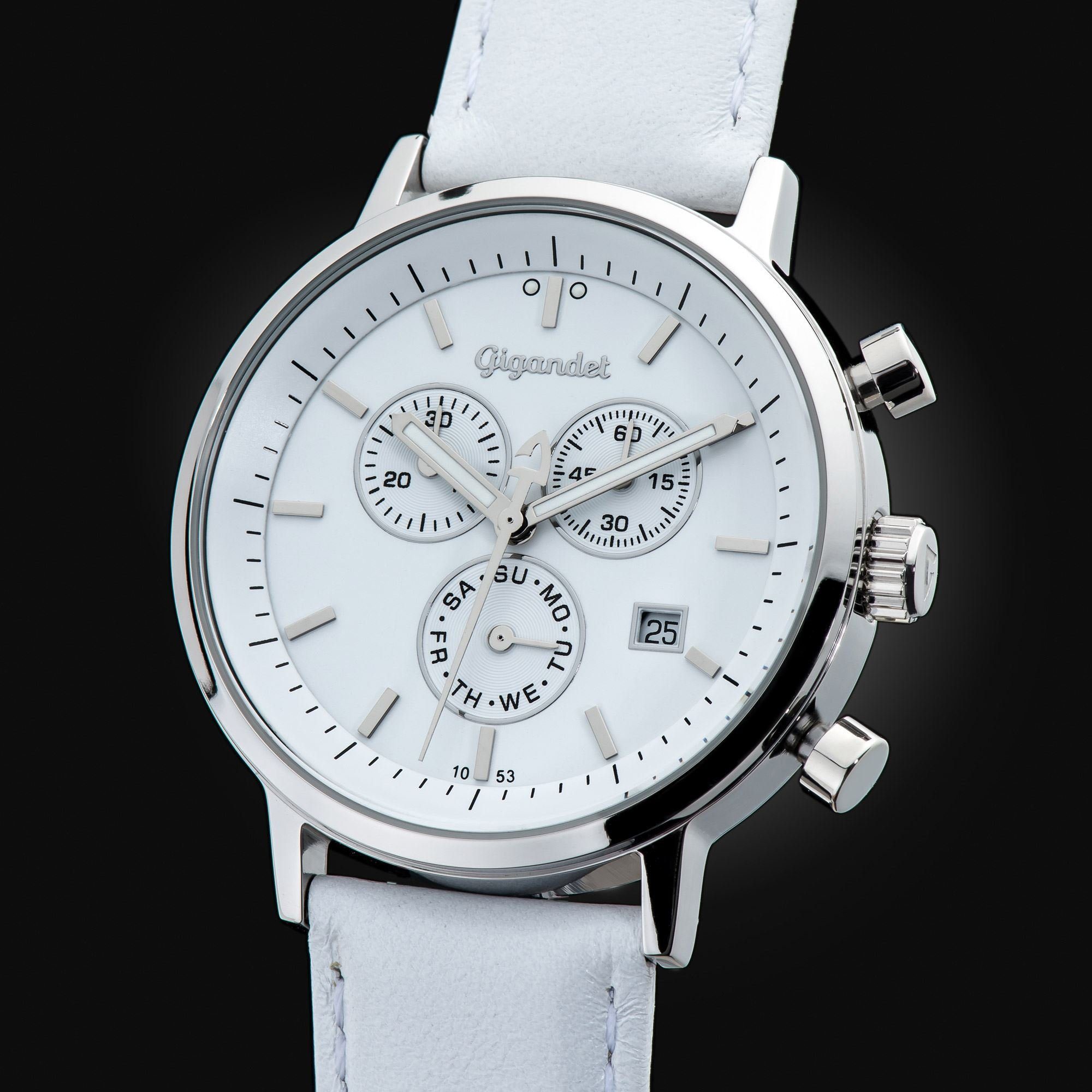 Gigandet Chronograph Classico, 24-Std. Datumsanzeige, Anzeige Mineralglas, Chronograph