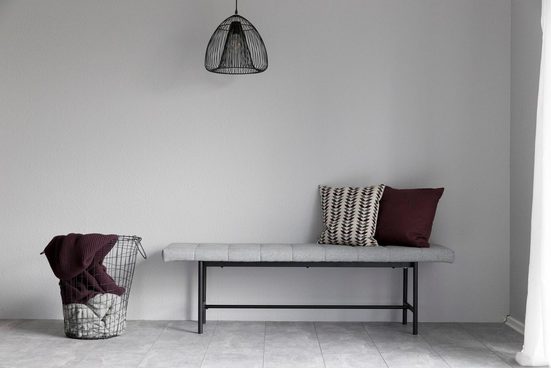 andas Sitzbank »Senta«, mit schönem Webstoff Bezug und einem Metallbeingestell, Breite 100 cm