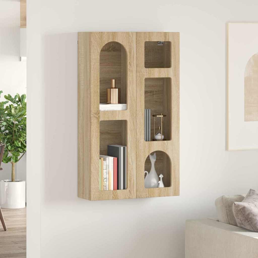 vidaXL Hängeschrank 59 x 20 x 100 cm Hängeschrank Sonoma-Eiche 59x20x100 cm Spanplatte