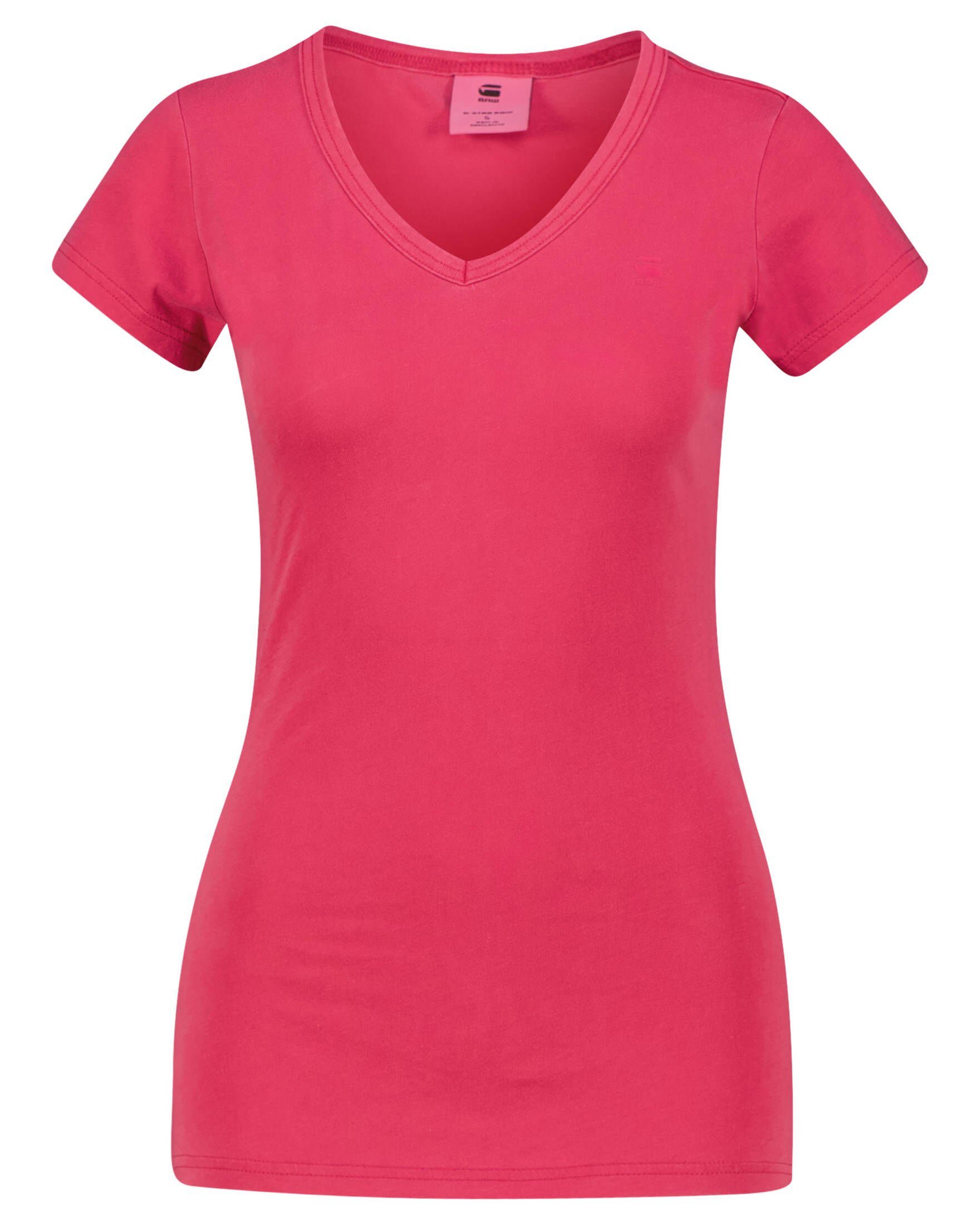Red T-Shirt (1-tlg) RAW EYBEN Damen G-Star GD T-Shirt Fuchsia