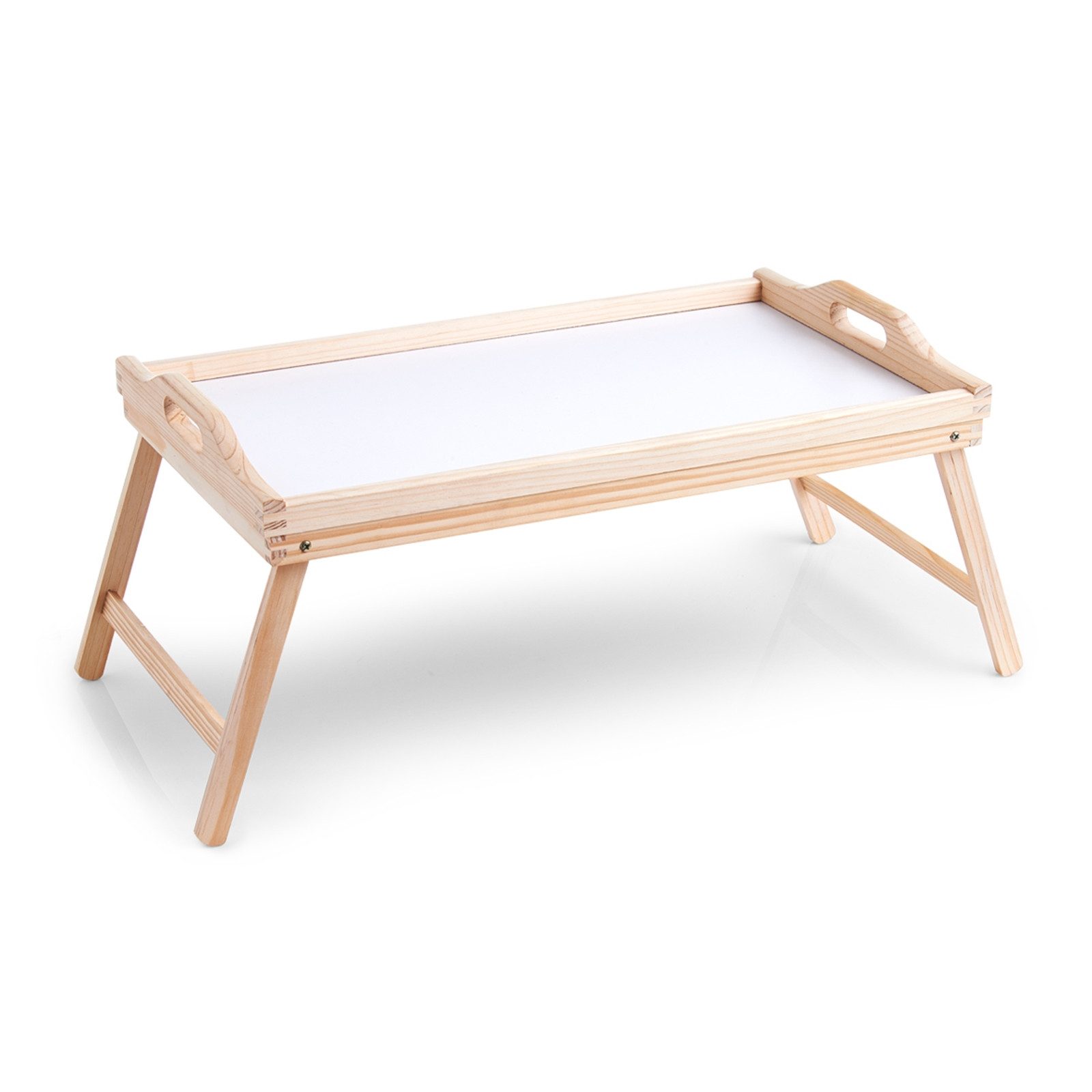 Zeller Present Tablett Bett-Tablett Kiefer, Holz, (Stück, 1-tlg), Serviertablett Bett-Tisch