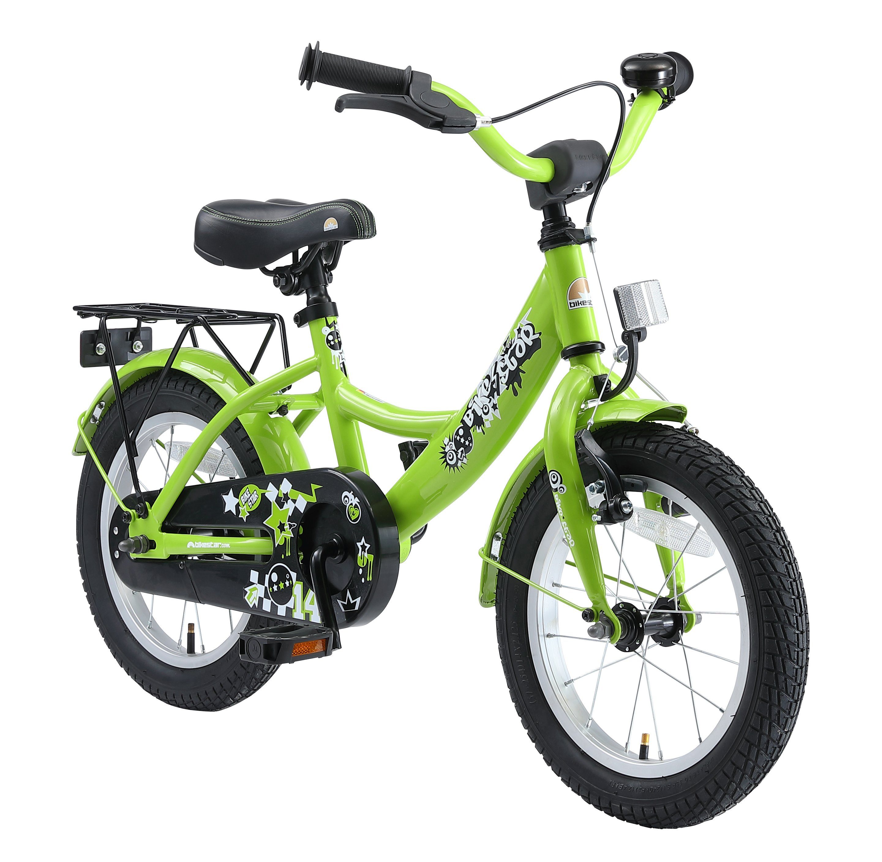 Bikestar Kinderfahrrad 14 Zoll, 1 Gang, mit Rücktritt