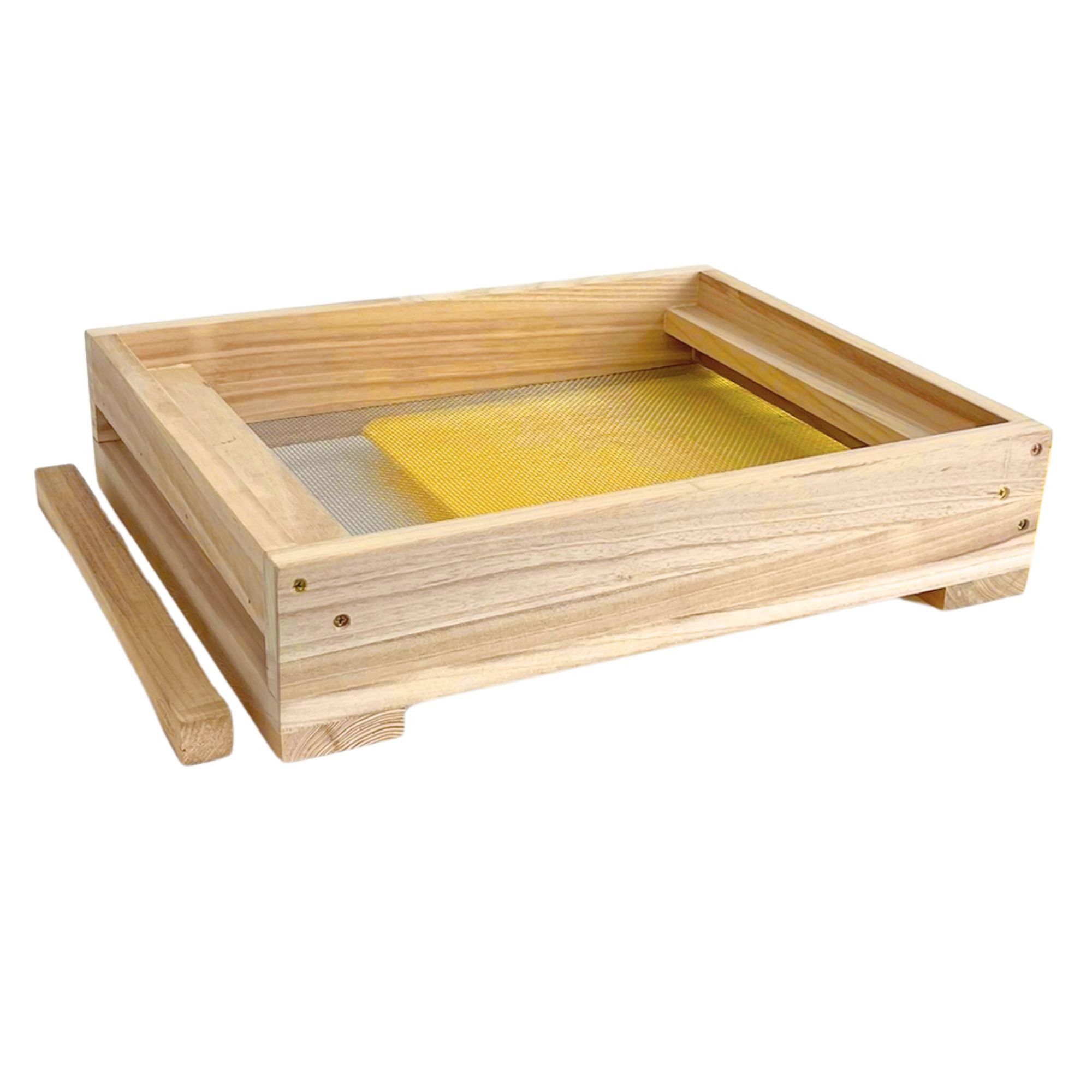 Holtermann Bienenbeute Liebig Komplettbeute aus Holz mit HOCHBODEN, Liebig, Zander, 8-tlg., mit Lüftungsgitter, Fluglochkeil und Bodenschieber