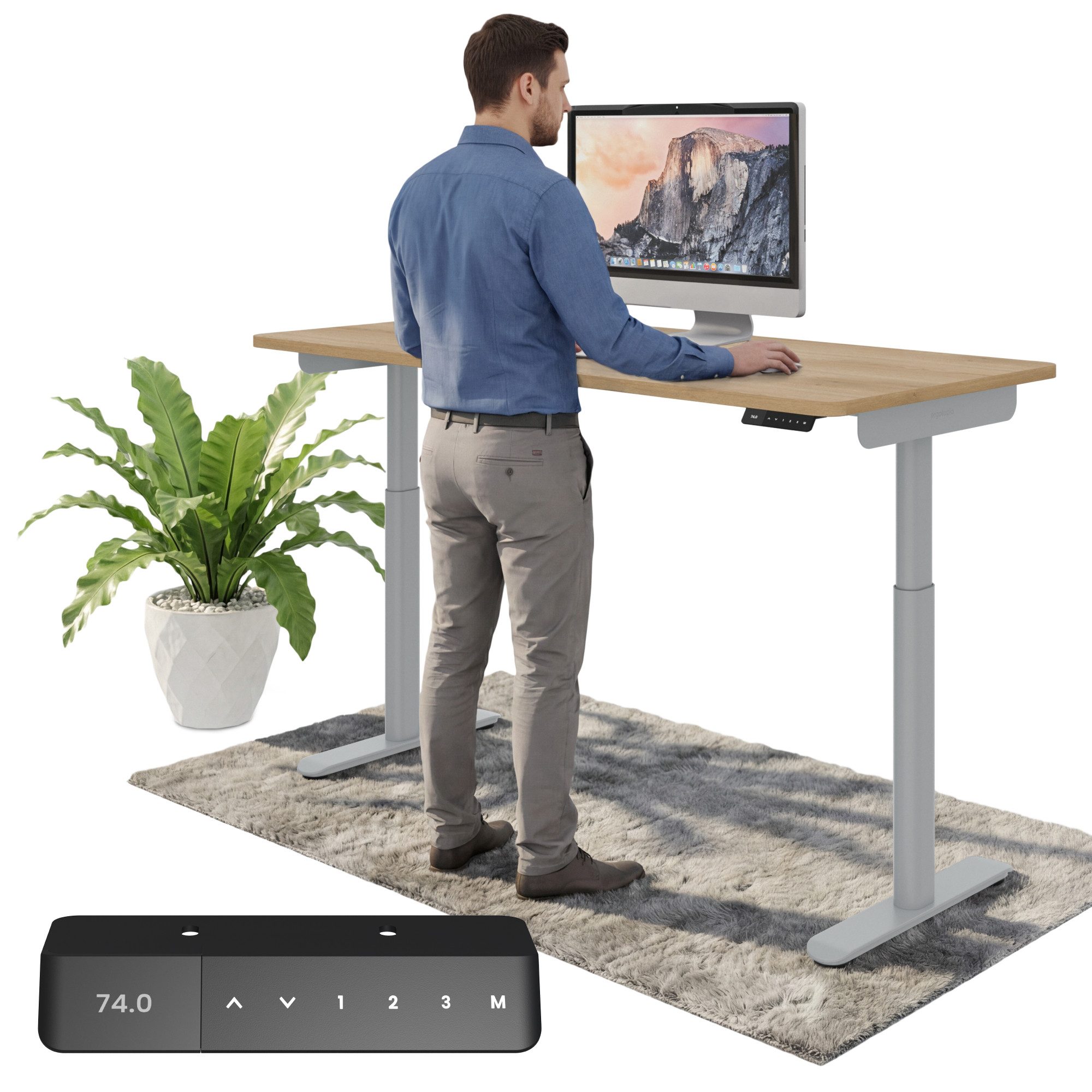 Ergotopia Schreibtisch Desktopia One (elektrisch höhenverstellbarer Schreibtisch)