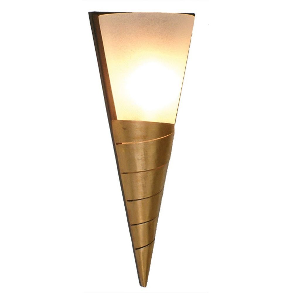 Wandleuchte gold, Braun-Schwarz-Gold braun, Holländer schwarz Innovazione Eisen-Glas
