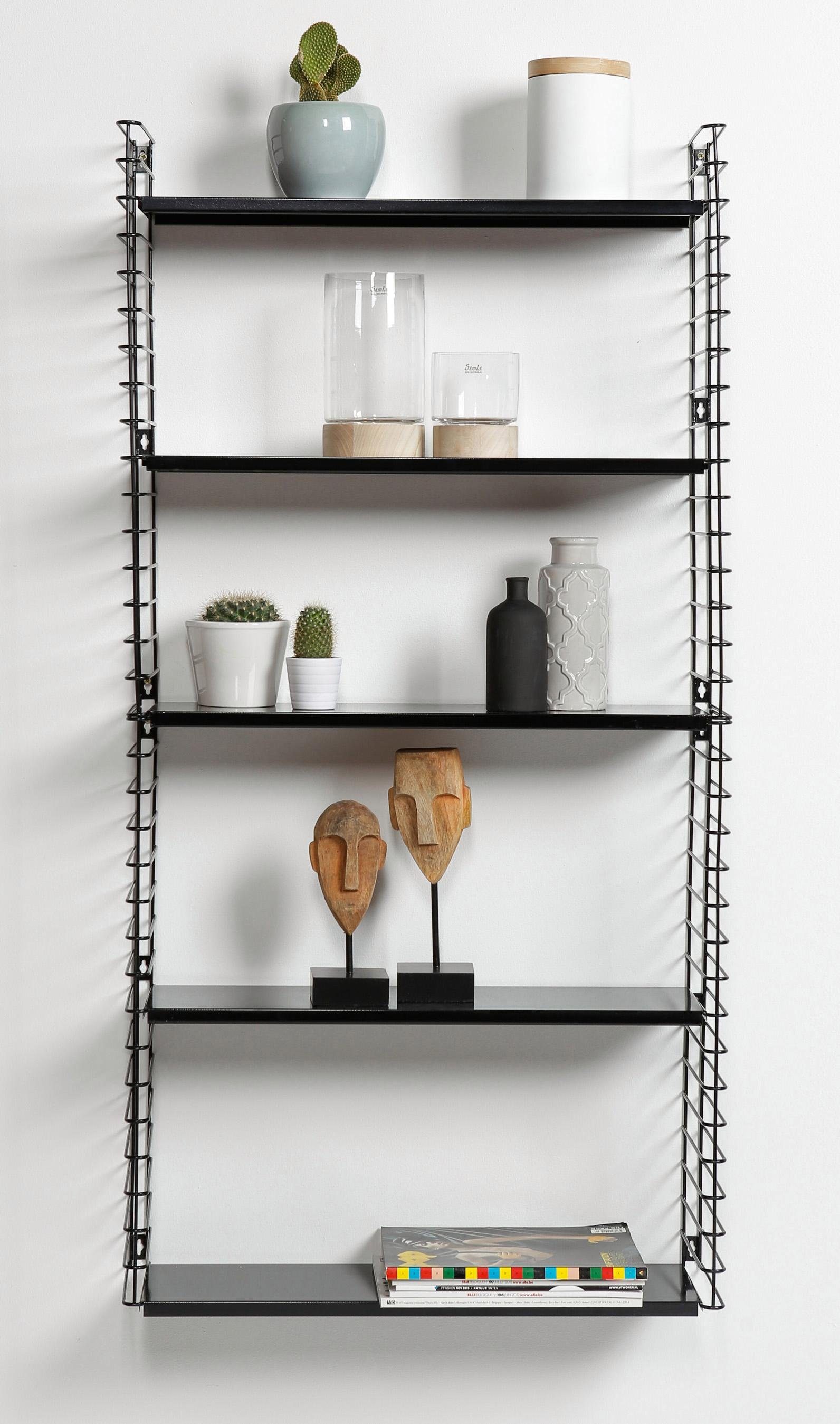 Metaltex Wandregal Tomado, Seitengitter schwarz günstig online kaufen