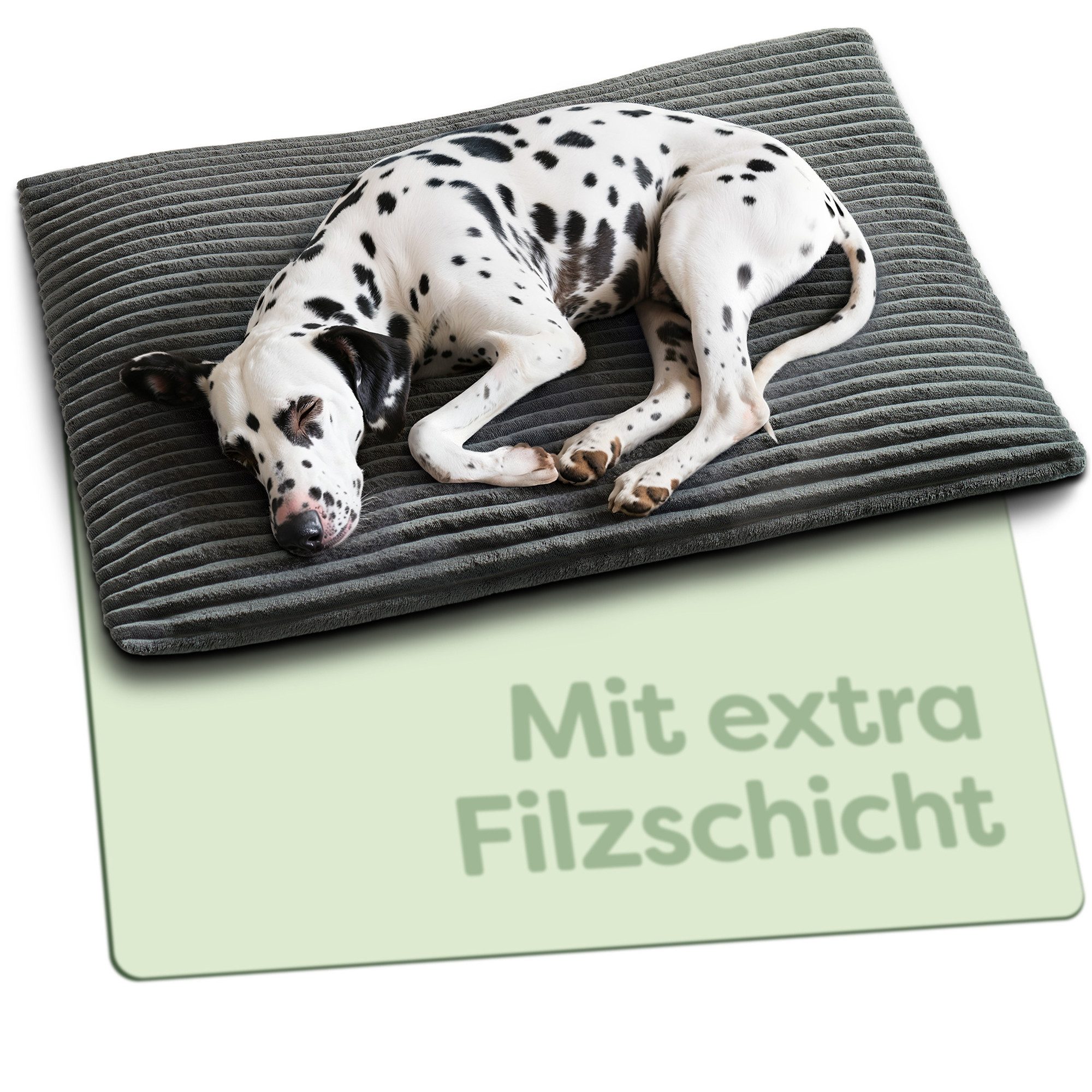 Knupis Tierdecke Selbstheizende Wärmedecke Hund & Katze – Thermodecke Grau ohne Strom, Rutschfest & Waschbar – Thermodecke für Haustiere ohne Strom