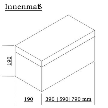 ECI Tools Werkzeugkoffer Alubox Alukoffer Silber Koffer Aufbewahrung leer 20x20xversch.Längen (Instrumentenkoffer Fotokoffer, (1 Stück Länge nach Wahl), 40 cm, 60 cm oder 80 cm-Länge erhältlich