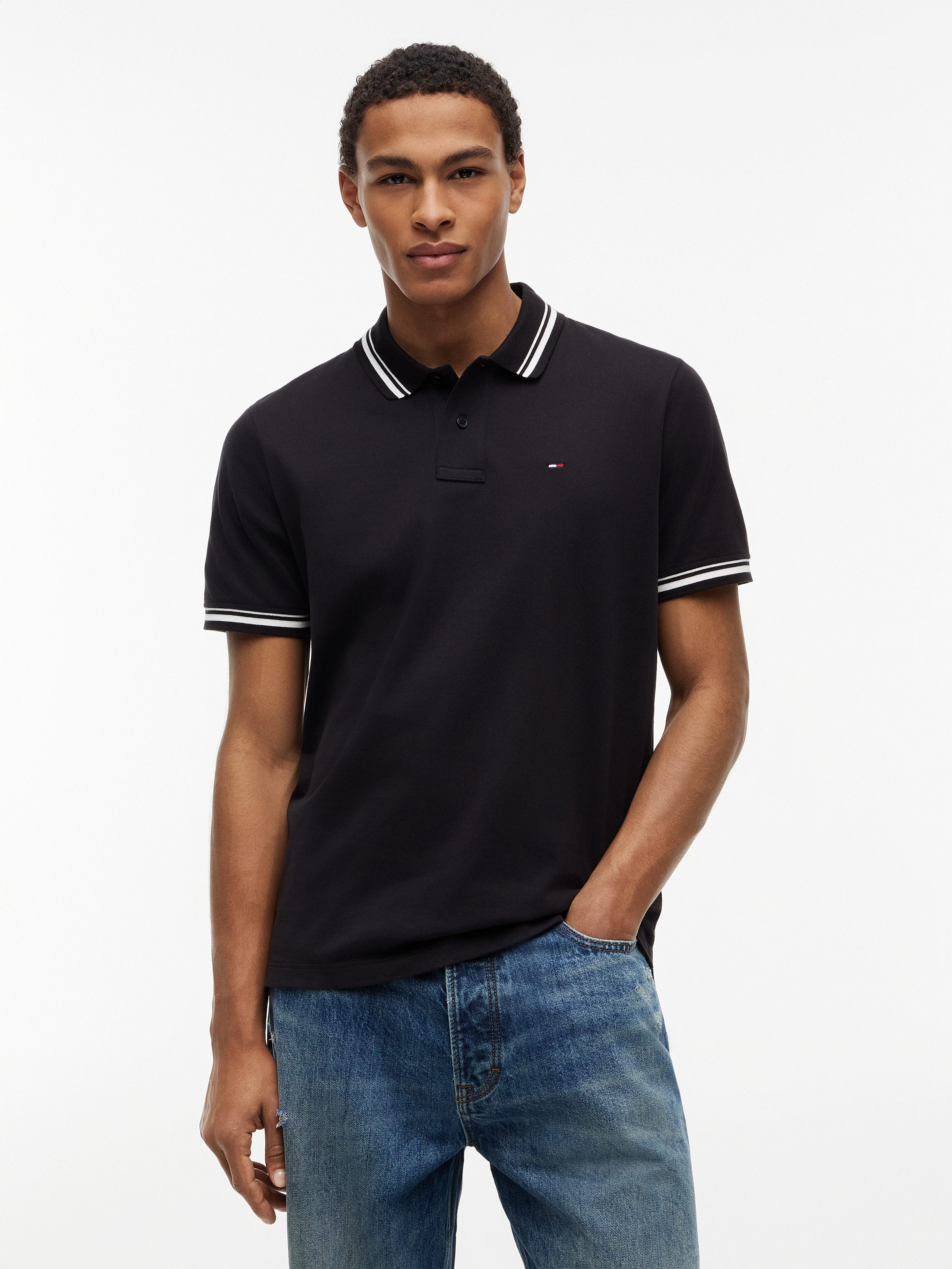 Tommy Jeans Poloshirt TJM REGULAR TIPPED Regular fit mit Polokragen