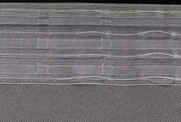 Gardine Gardinenband Stehfaltenband, Gardinen, Gardinenzubehör - Breite 100 mm - Stoffverhältnis: 1:2.5 - - Farbe transparent - L016, rewagi, Verkaufseinheit: 5 Meter