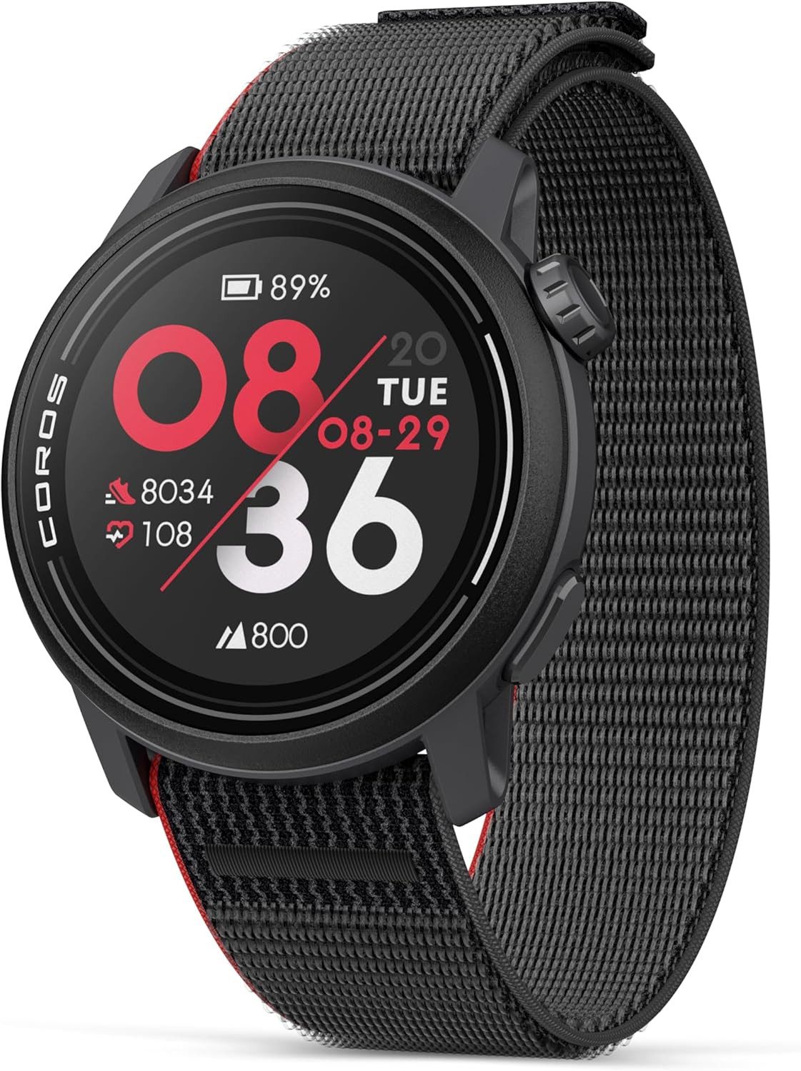 Coros COROS PACE 3 Smartwatch (3 cm, android ios), Sport Smartwatch mit GPS, 1.2" Display, 17 Tagen Akku
