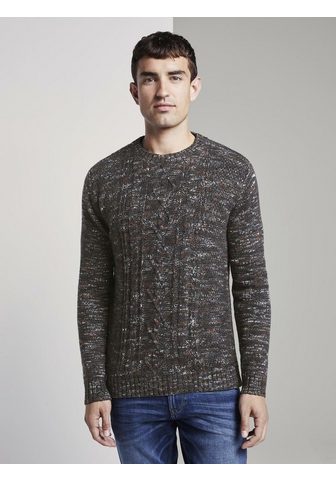 TOM TAILOR Трикотажный пуловер Свитер с Zopfmuste...