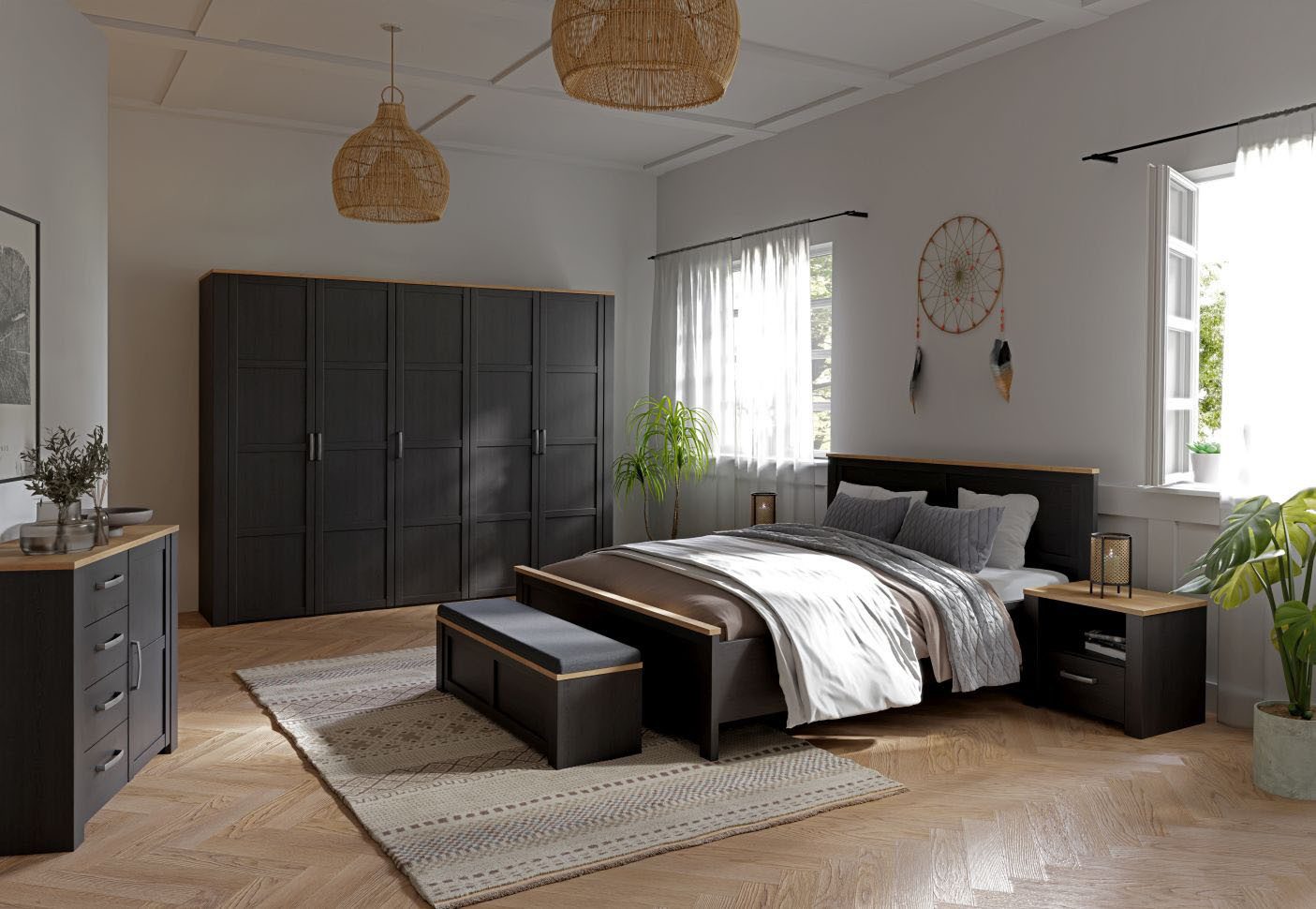 FORTE Nachtkommode, B/H/T 61,6/52/42 cm, in 2 Dekoren erhältlich