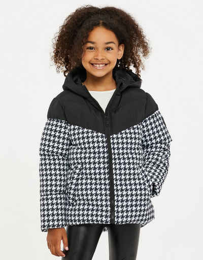 Threadgirls Winterjacke THB Rummy Leopard Print Hooded Padded Coat