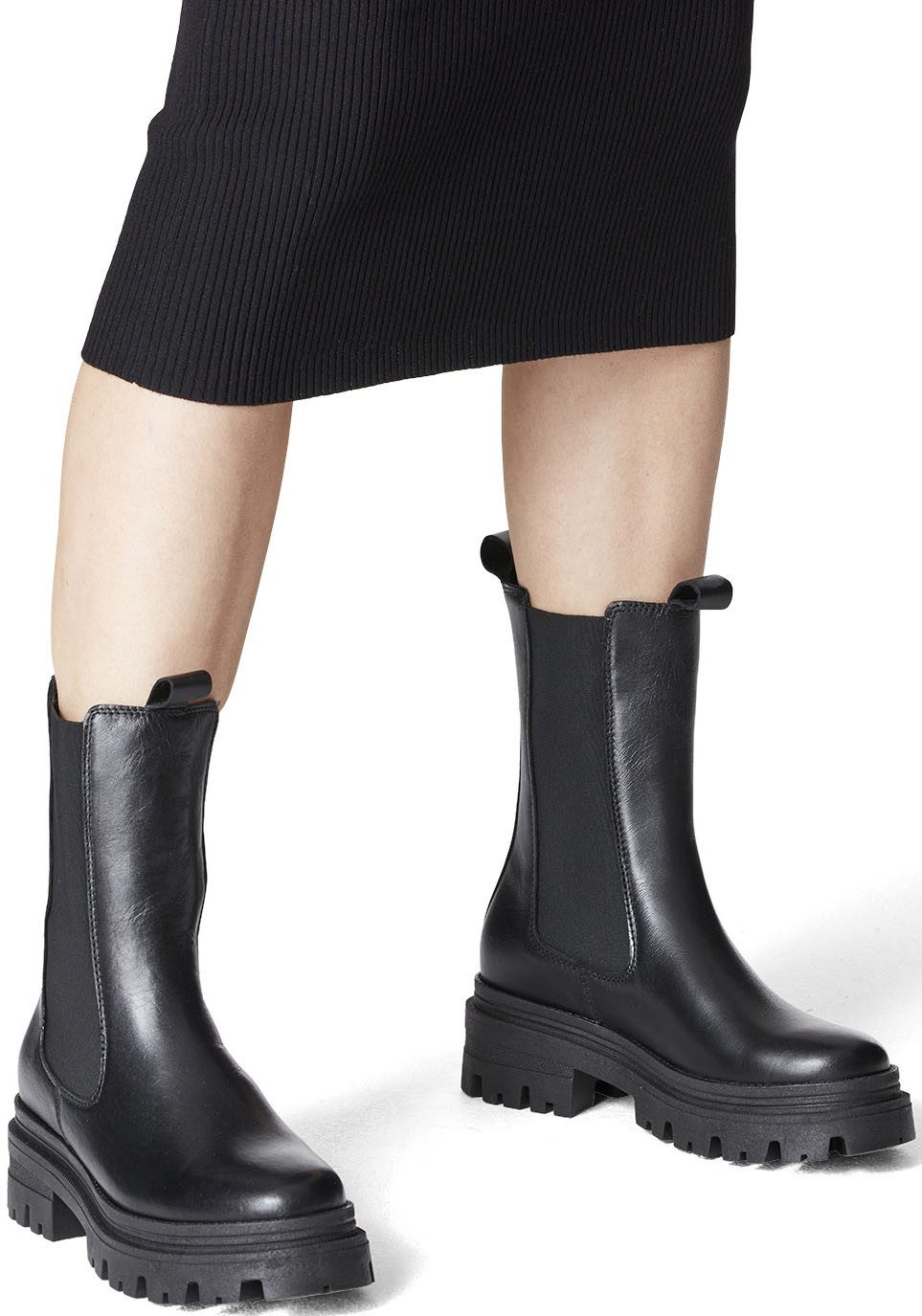 Tamaris Chelseaboots, Blockabsatz, Schlupfboots, Kurzstiefel, beidseitige günstig online kaufen