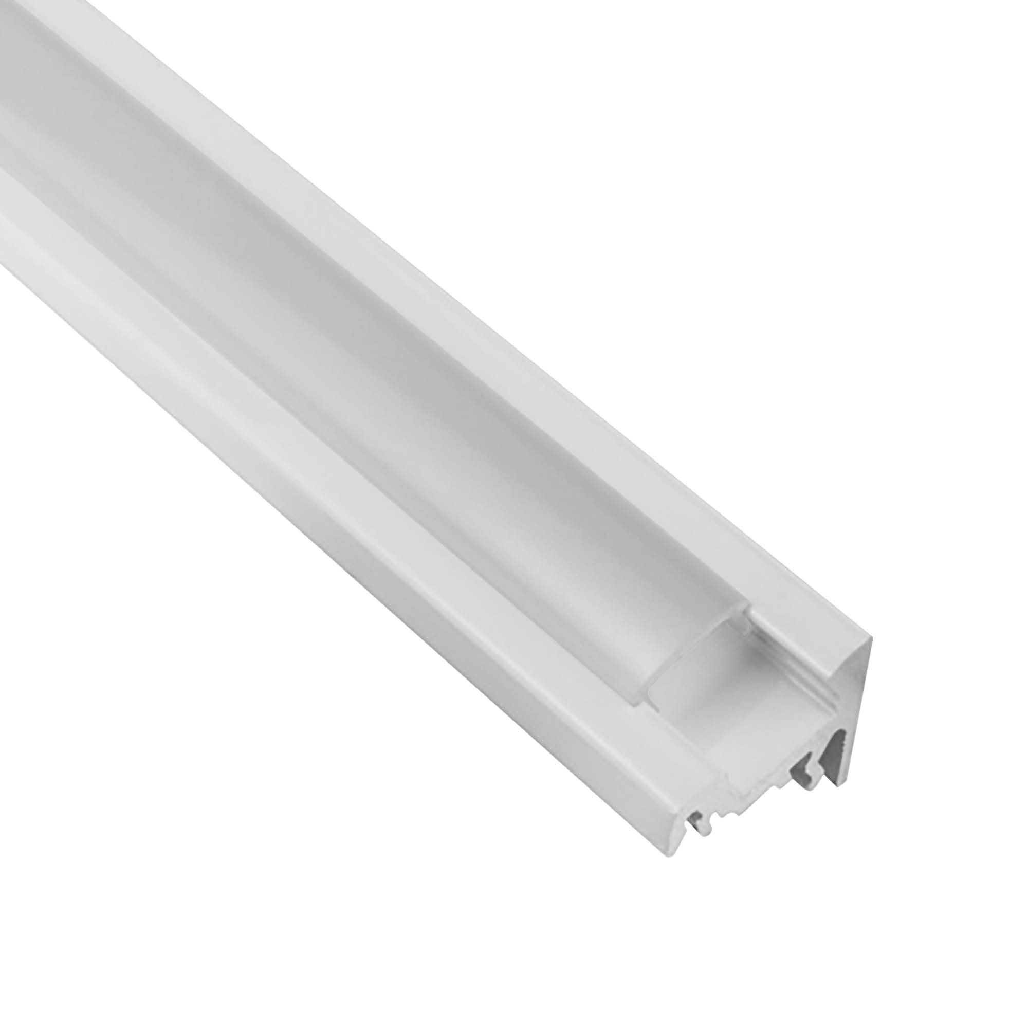 tktrading24 LED-Stripe-Profil A20 LED Profil Weiss mit Abdeckung - Premium Eckprofil 30°