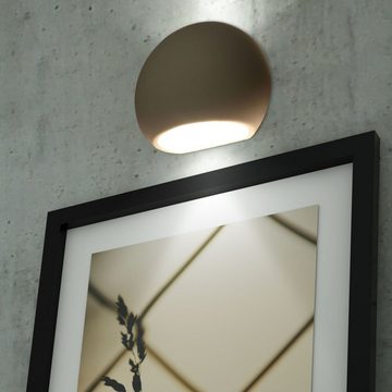 etc-shop Wandleuchte, Leuchtmittel nicht inklusive, Wandleuchte Innen modern Wandlampe weiß Wohnraumlampe indirektes