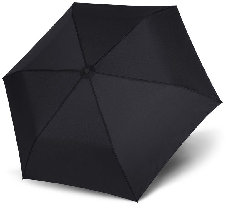 Simply Zero Taschenregenschirm doppler® Uni Black Large,
