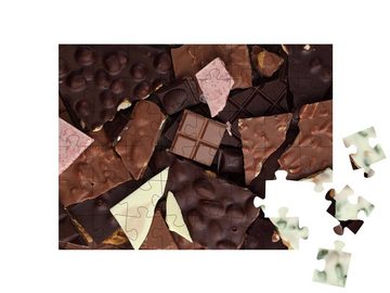 puzzleYOU Puzzle Eine Auswahl an Bruchschokolade, 48 Puzzleteile, puzzleYOU-Kollektionen Schokolade