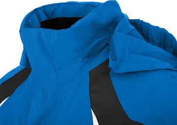 Bergson Winterjacke JENS Kinder Skijacke, perfekt für junge Wintersportler, Normalgrößen, blau