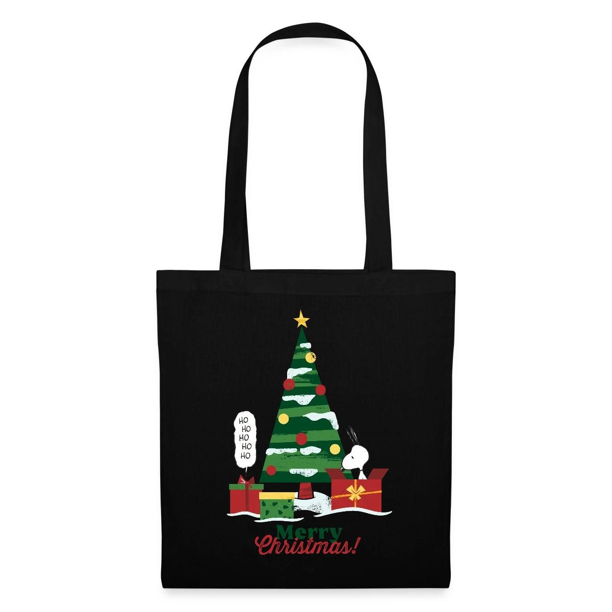 Spreadshirt Henkeltasche Peanuts Merry Christmas Mit Snoopy Stoffbeutel (1-tlg)