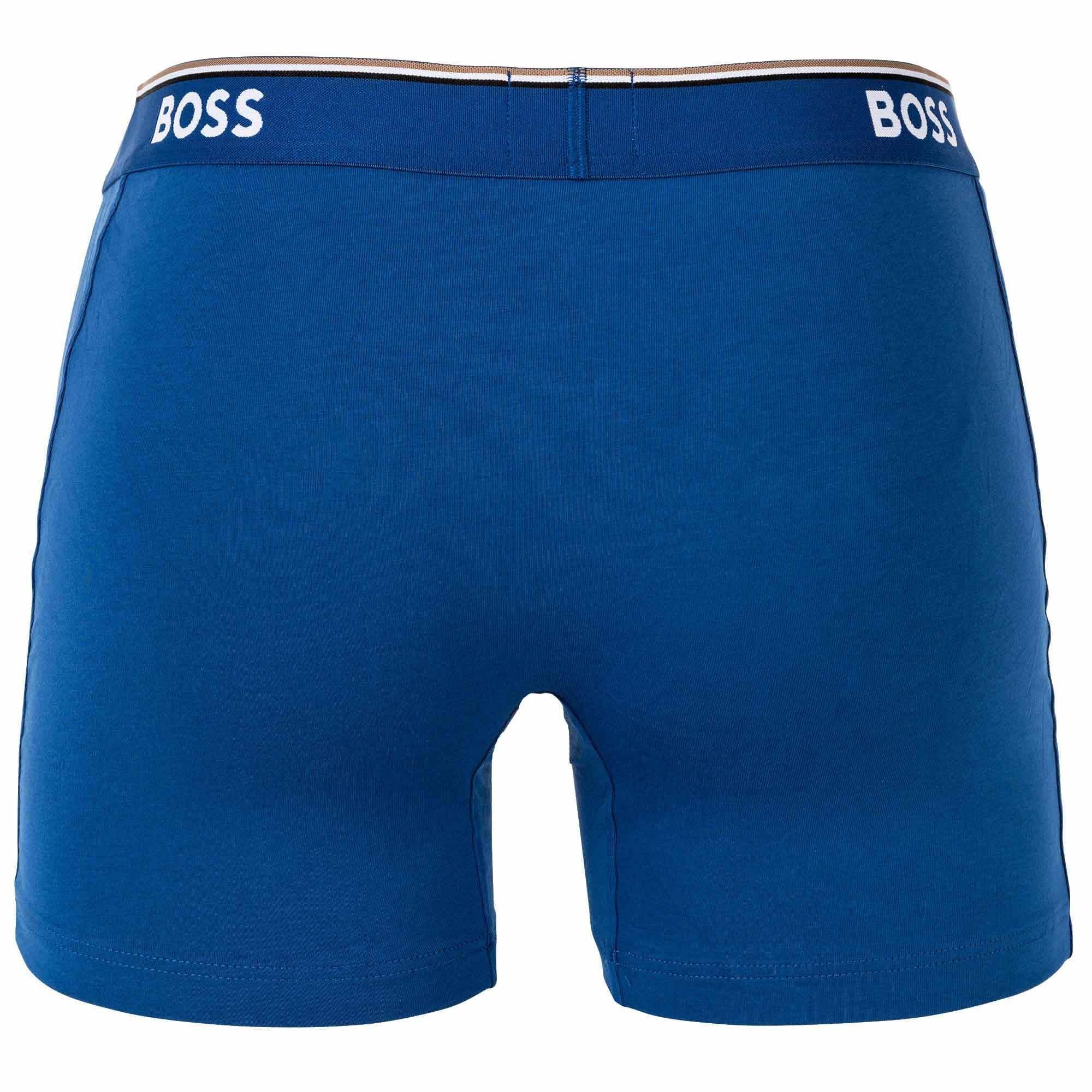 Boxer Herren BOSS Blau 6er Boxershorts, Pack - Boxer Briefs 6P