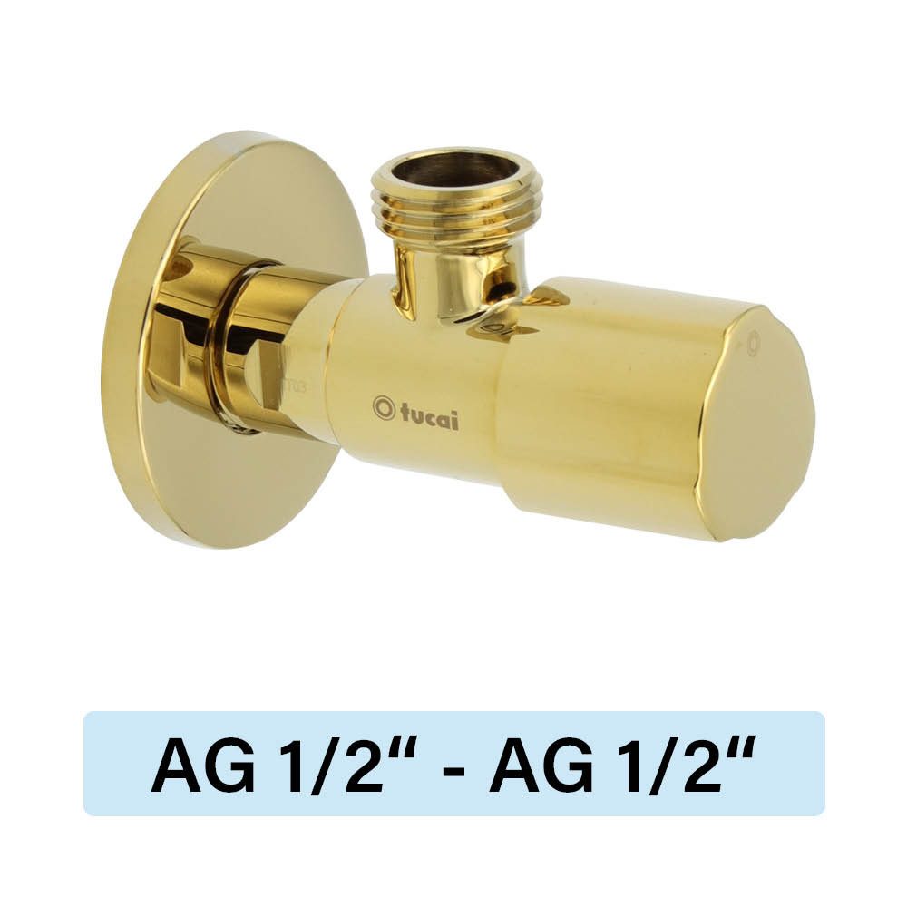 Eckventil Eckventil Tucai TMM C850 Premium AG/AG 1/2"-1/2" gold