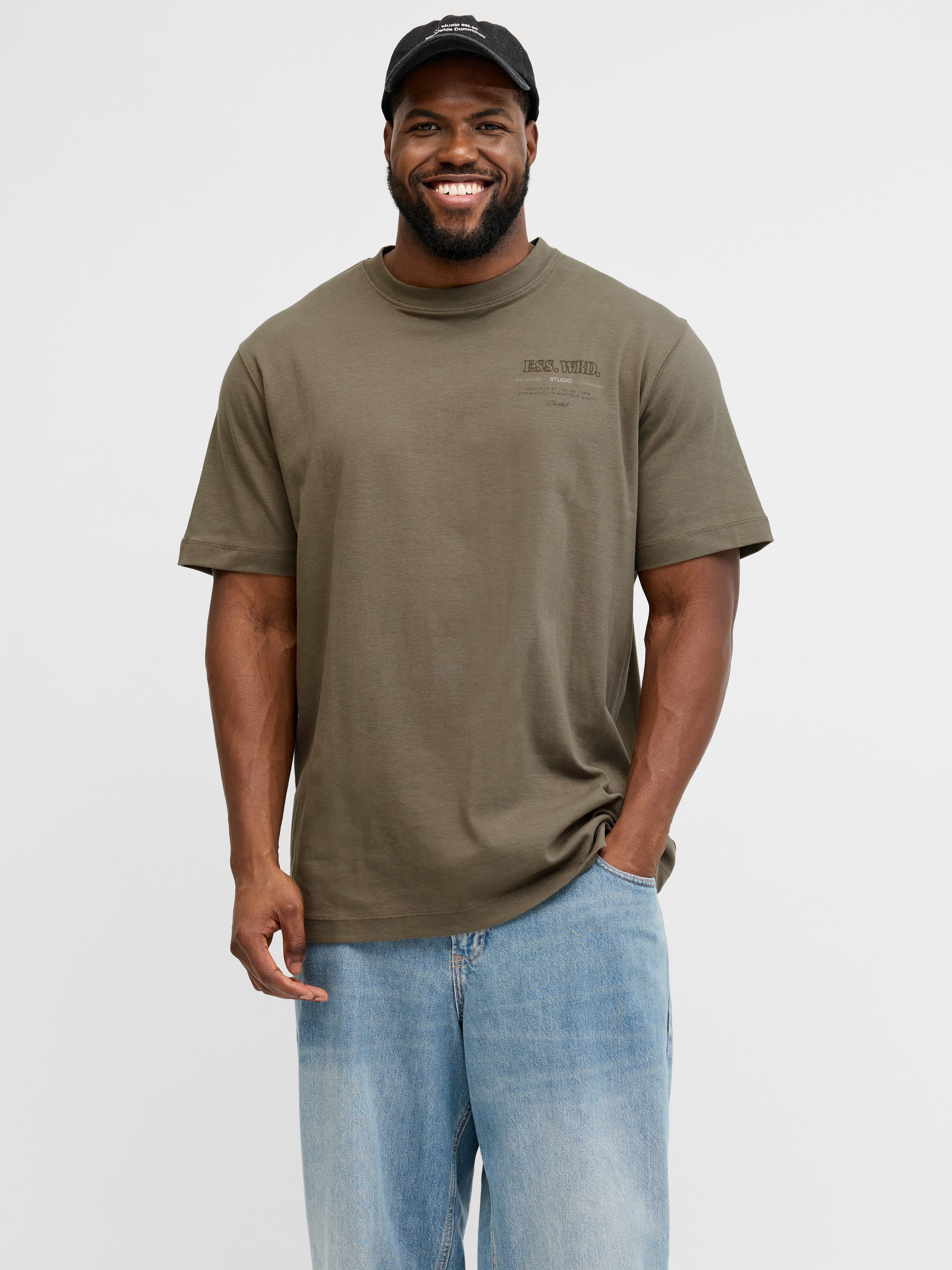 T-Shirt JJEURBAN EDGE STUDIO TEE SS SN PLS