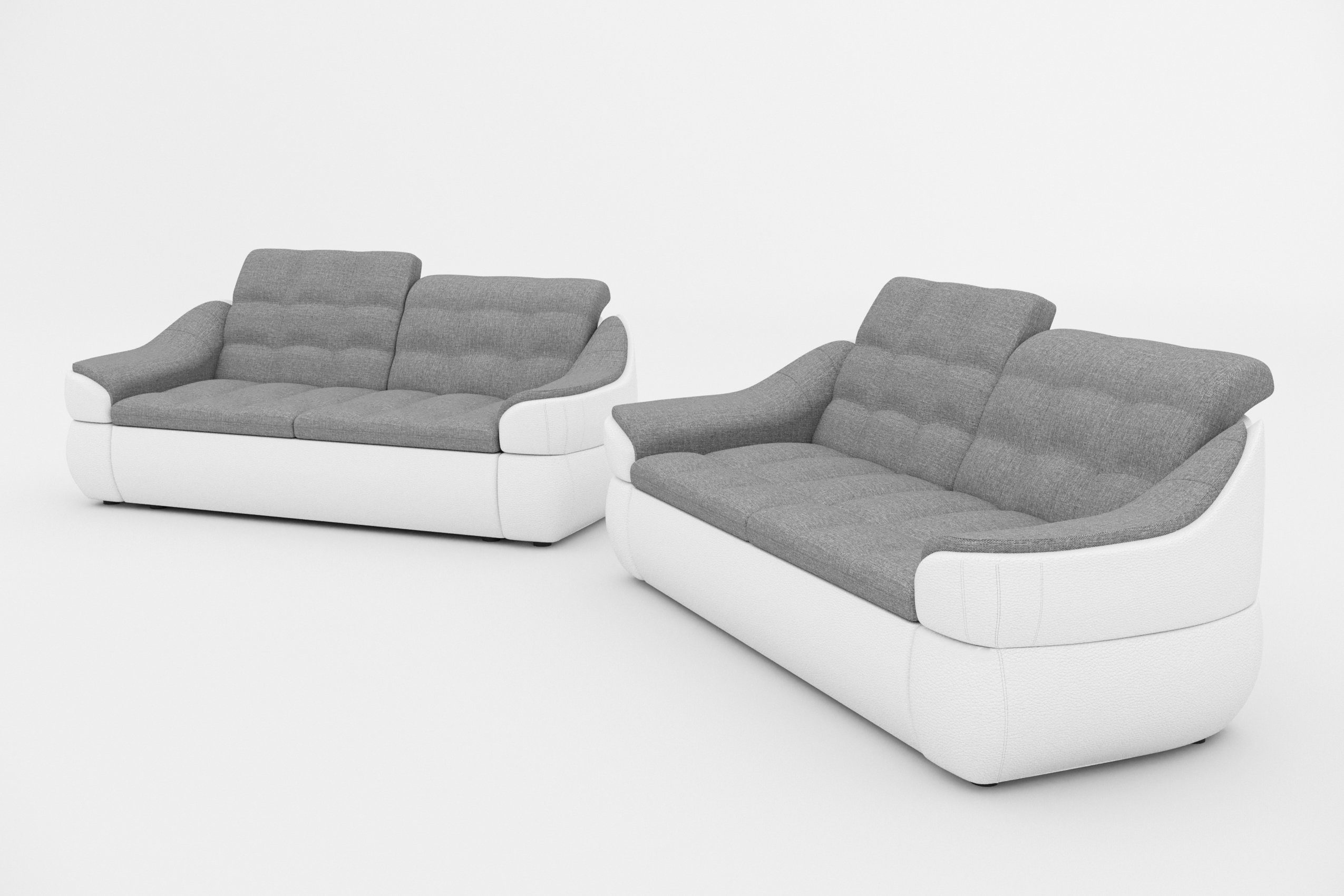 Stylefy bestehend Europa made (2-tlg), (Set Design, aus in Polstergarnitur Alisa, Sofa, 2x2-Sitzer Modern
