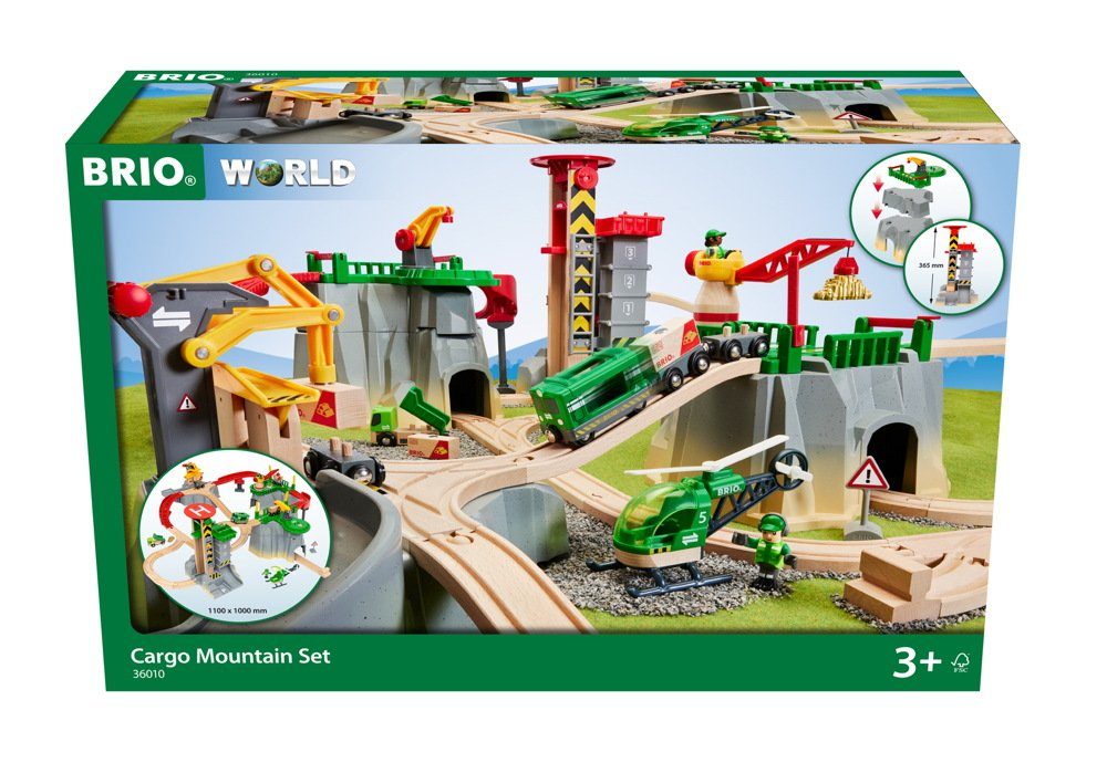 BRIO® Modelleisenbahn Startpaket Brio World Eisenbahn Set Gebirgs Frachten Set Deluxe 49 Teile 36010