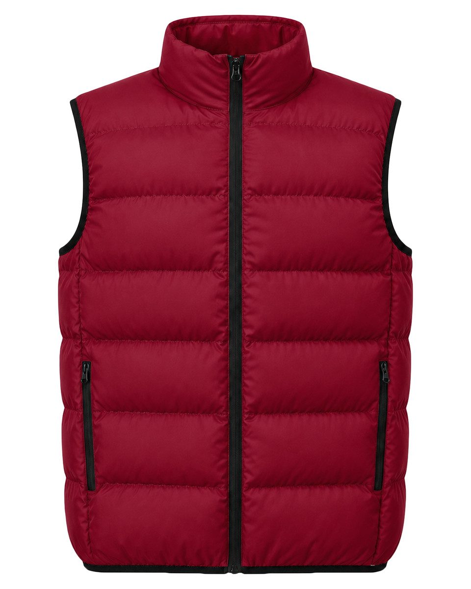 Allthemen Steppweste Herren Steppweste mit Stehkragen Regular Fit Winterweste Freizeit