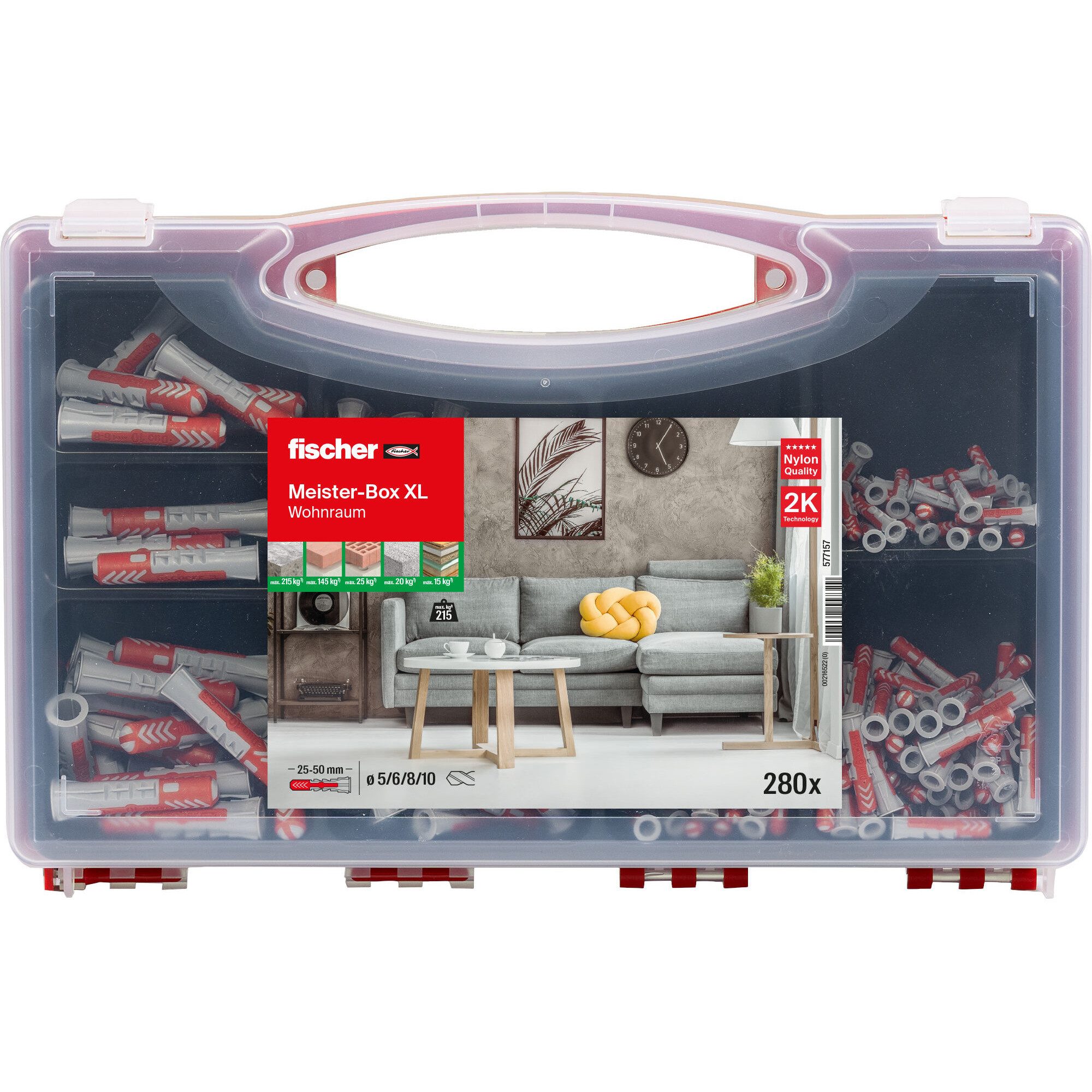 Fischer Schraube fischer Meister-Box XL Wohnraum, Dübel
