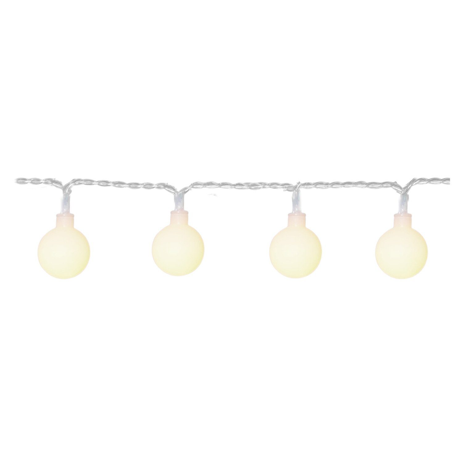 LED-Lichterkette BERRY 50 warmweiße opale Kugeln L: 7,35m Deko Lichterkette für Außen