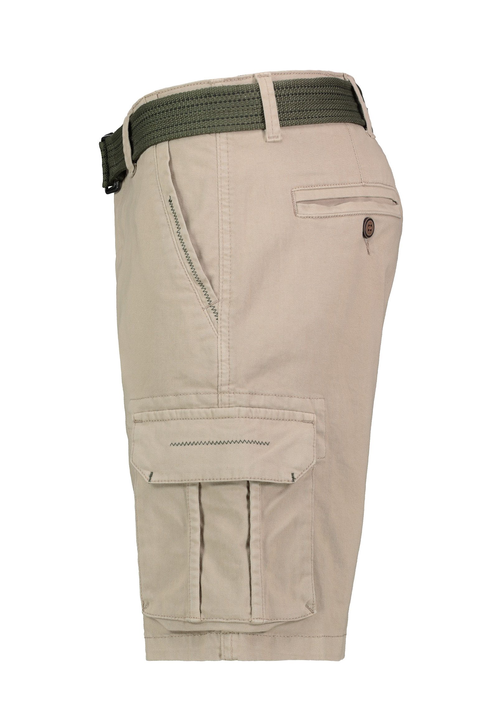 Eight2Nine Cargoshorts Kurzes Design für Herren Baumwolle Regular Fit unifarben wärmend Reißverschluss – Bild 2 von 5