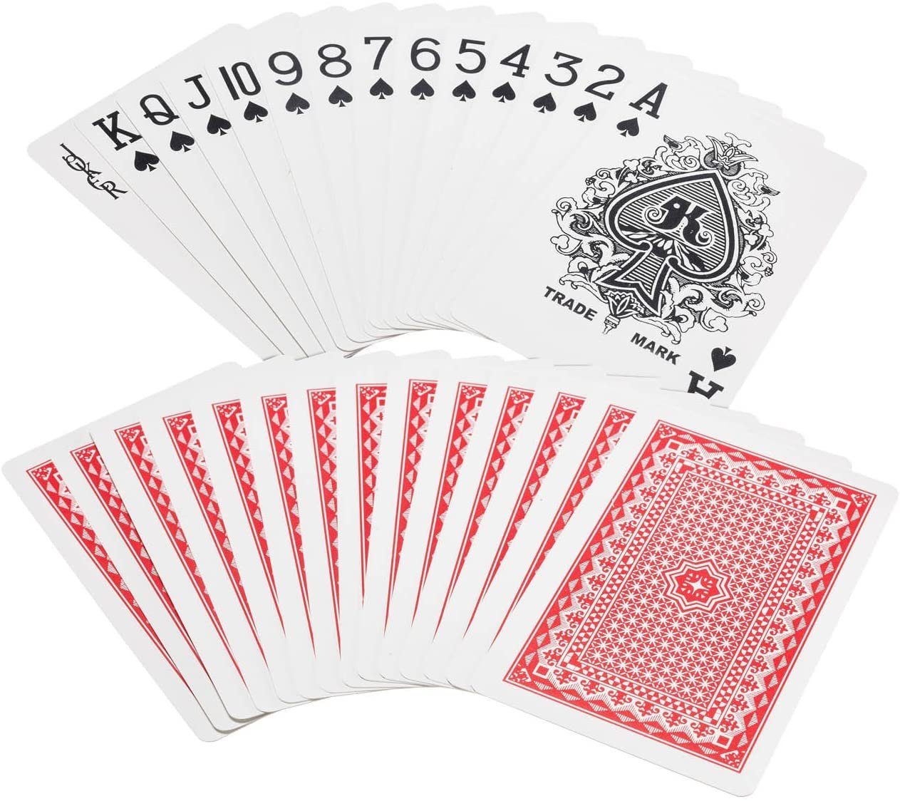 Goods+Gadgets Spiel Royal Kunststoff Poker – Abwaschbares Profi Pokerkarten Doppel-Deck, Plastik Poker-Karten, Spielkarten Doppel-Deck Set