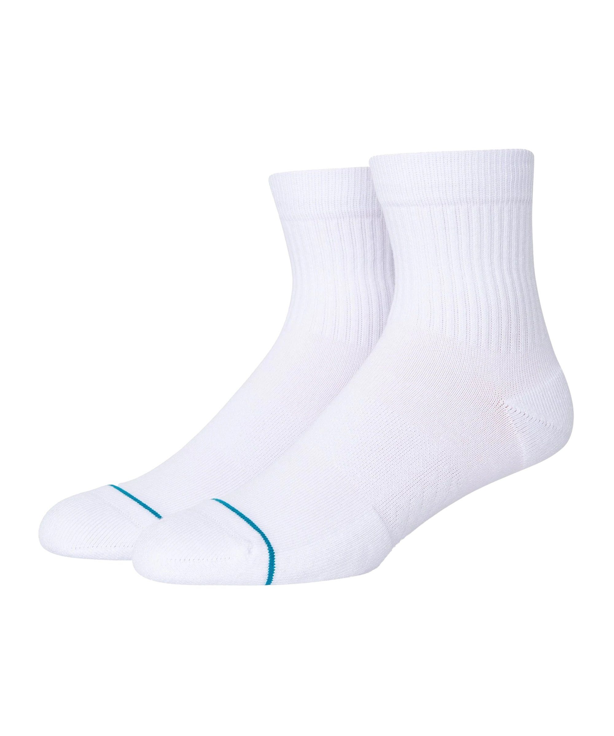 Stance Freizeitsocken Stance Icon Quarter Socken Weiß Baumwolle