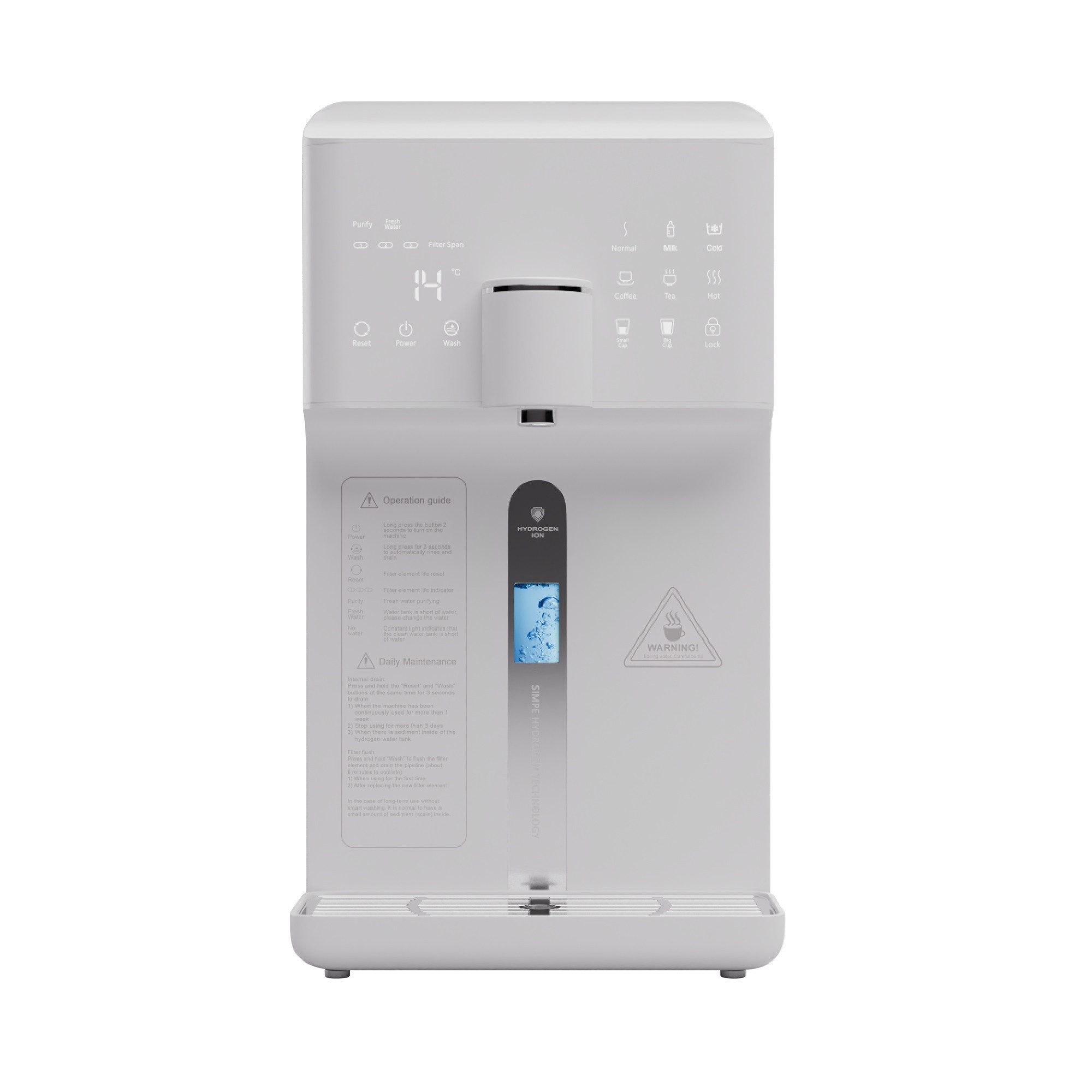 Klarstein Wasserfilter AquaFina 6L Wasseraufbereiter, Zubehör für AquaFina, Wasseraufbereiter 5-stufige Filtration HD-Touchscreen