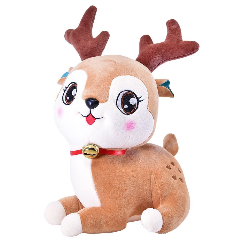 Kögler Plüschfigur Plüsch Hirsch mit Glöckchen 35cm
