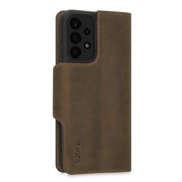 kalibri Handyhülle Hülle für Samsung Galaxy A23 4G / 5G, Leder Handyhülle Handy Case Cover - Schutzhülle Lederhülle