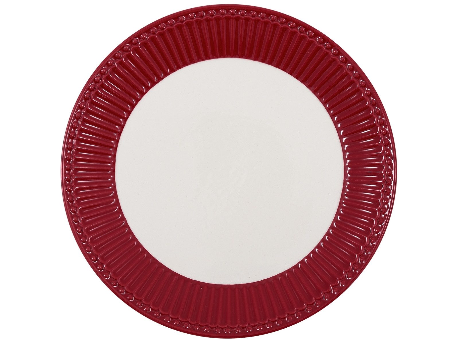 Greengate Десертна тарілка Alice Тарілка для сніданку claret red 23 cm