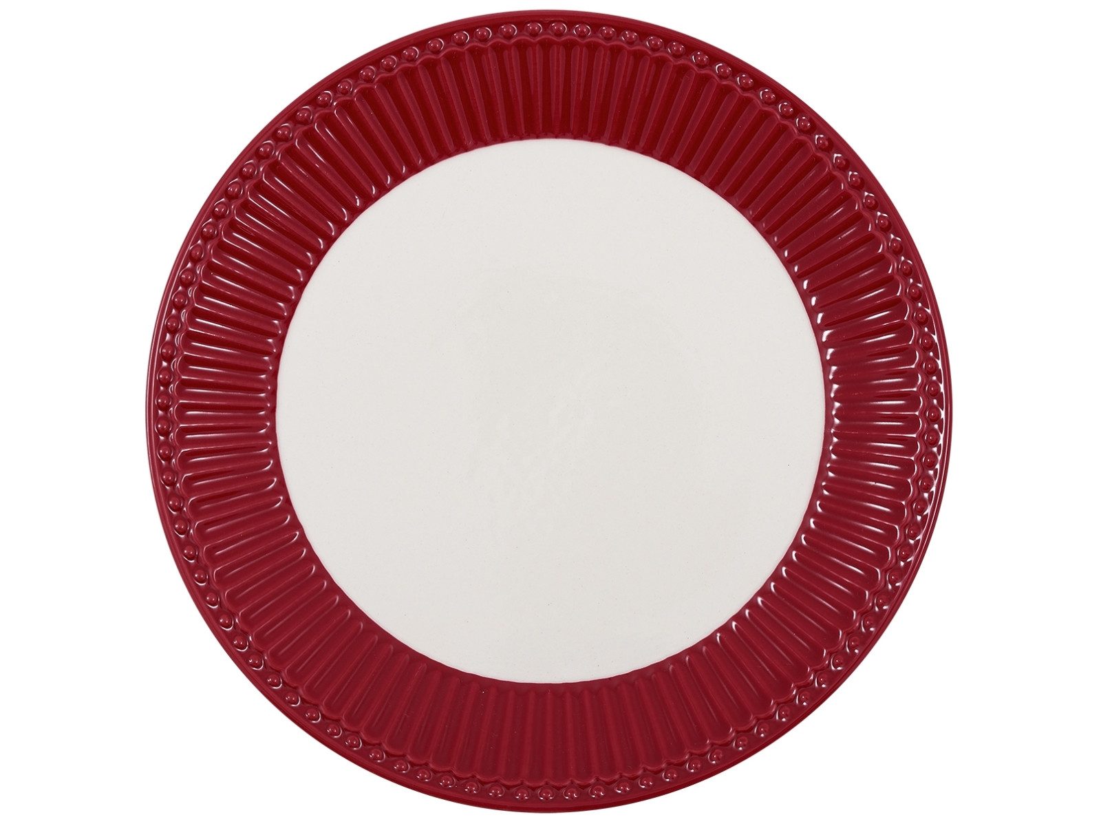 Greengate Frühstücksteller Alice Frühstücksteller claret red 23 cm