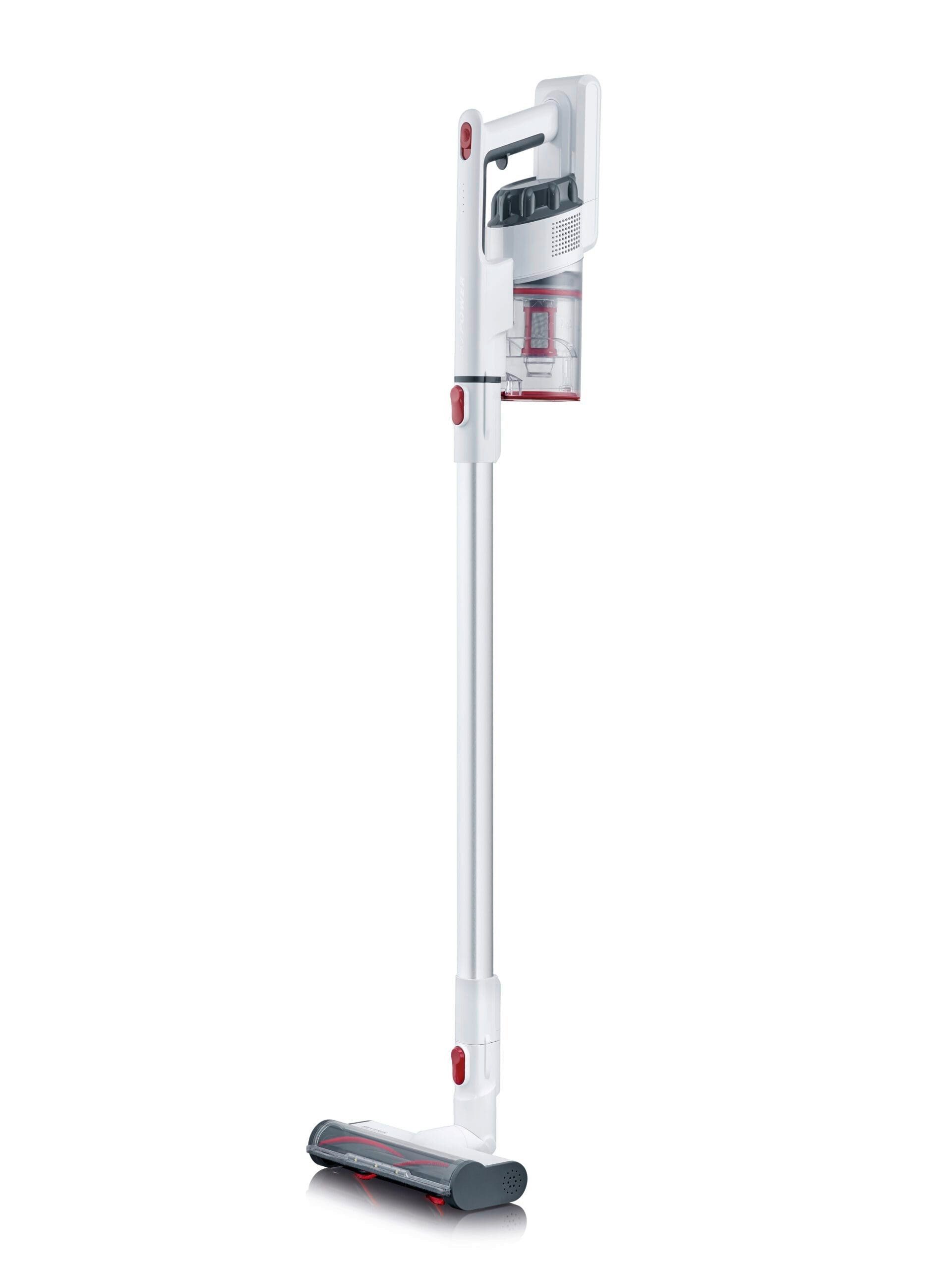 Severin Akku-Hand-und Stielstaubsauger HV 7152, 120 W, 2-in-1 Hand- und Stielsauger kabellos, LED, für Teppich Hartböden Auto