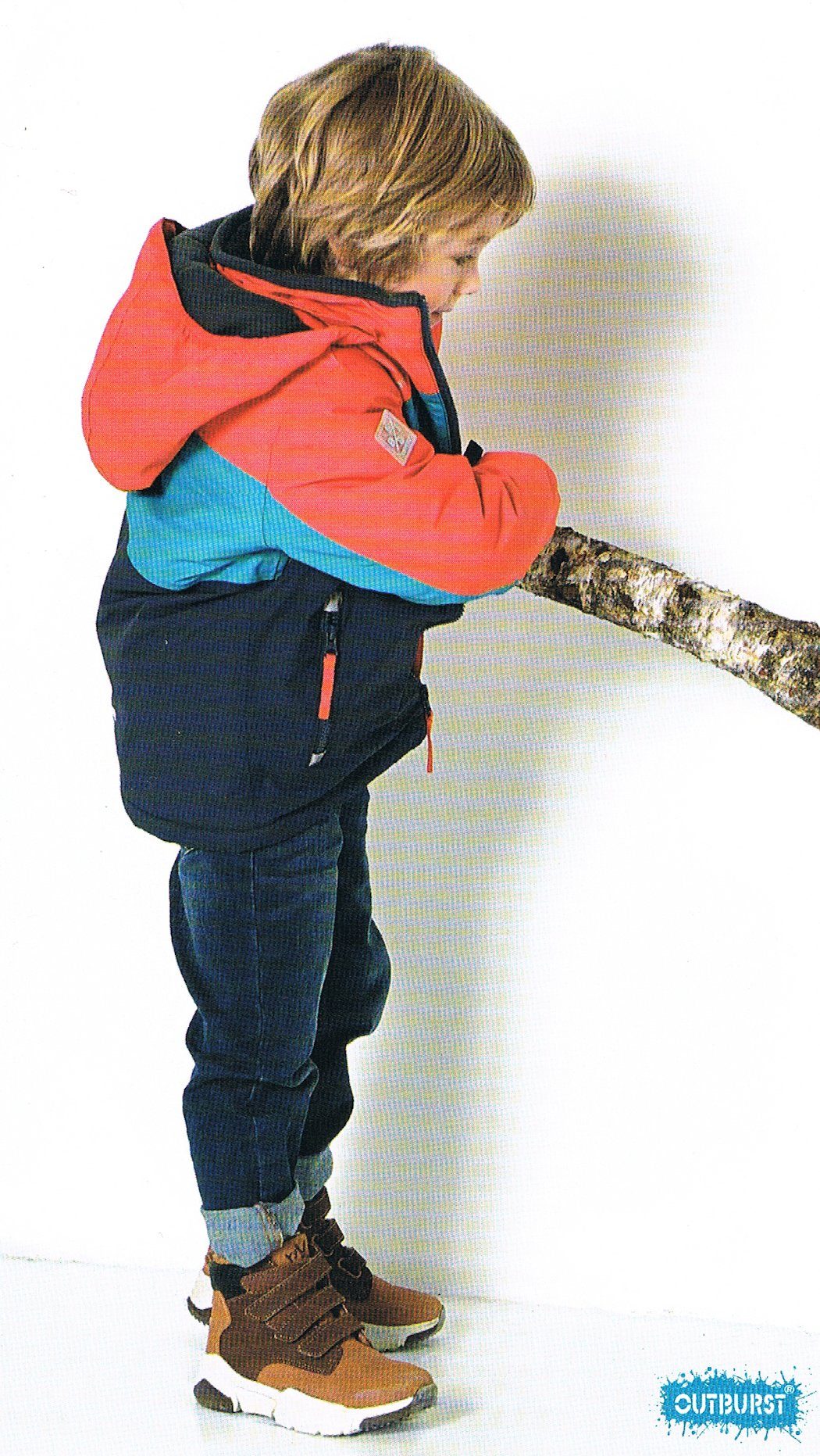 Outburst Funktionsjacke Outburst Jungen Winter Funktionsjacke Jacke orange türkis marine (kein Set)