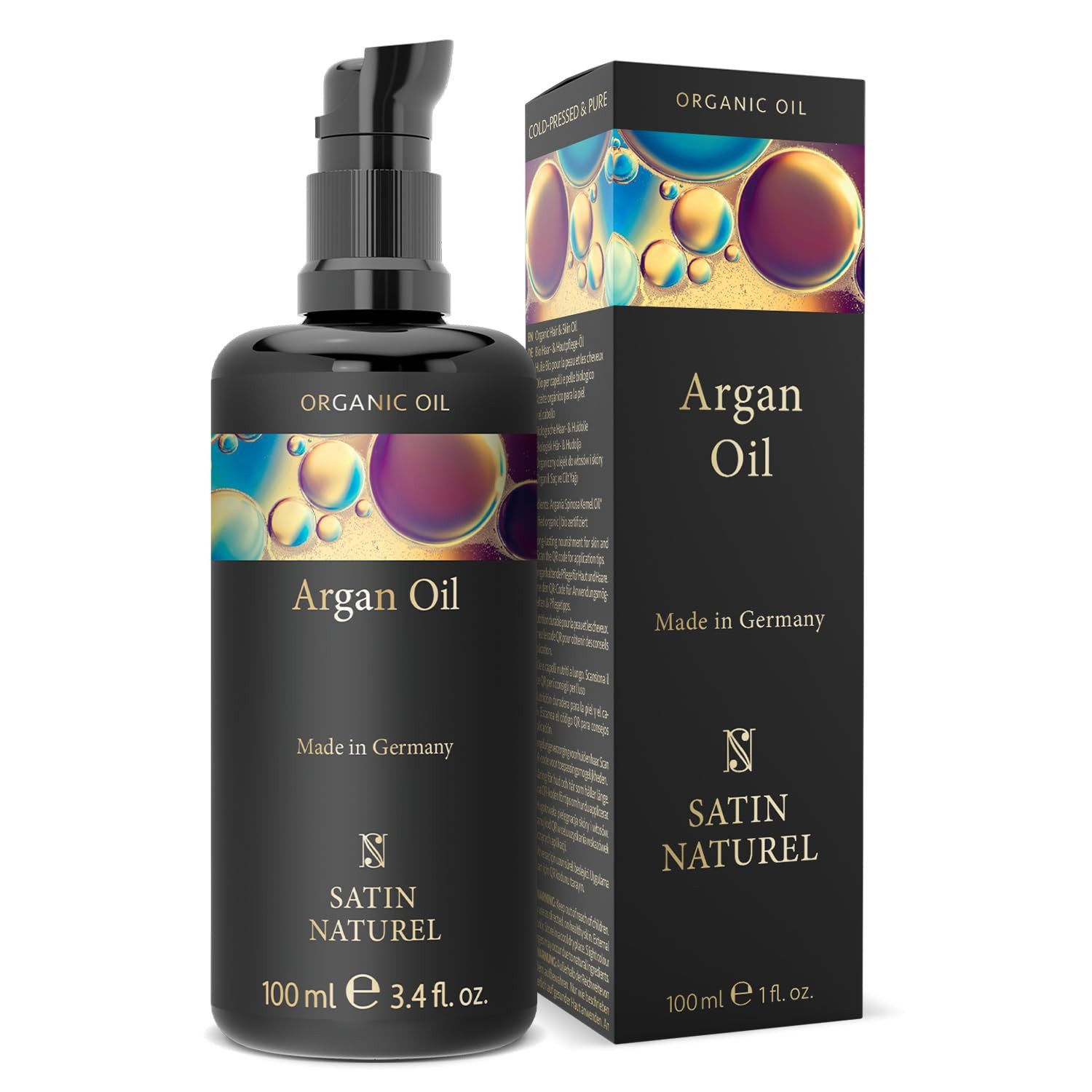 Satin Naturel Haaröl Bio Arganöl, Natürliche Inhaltsstoffe